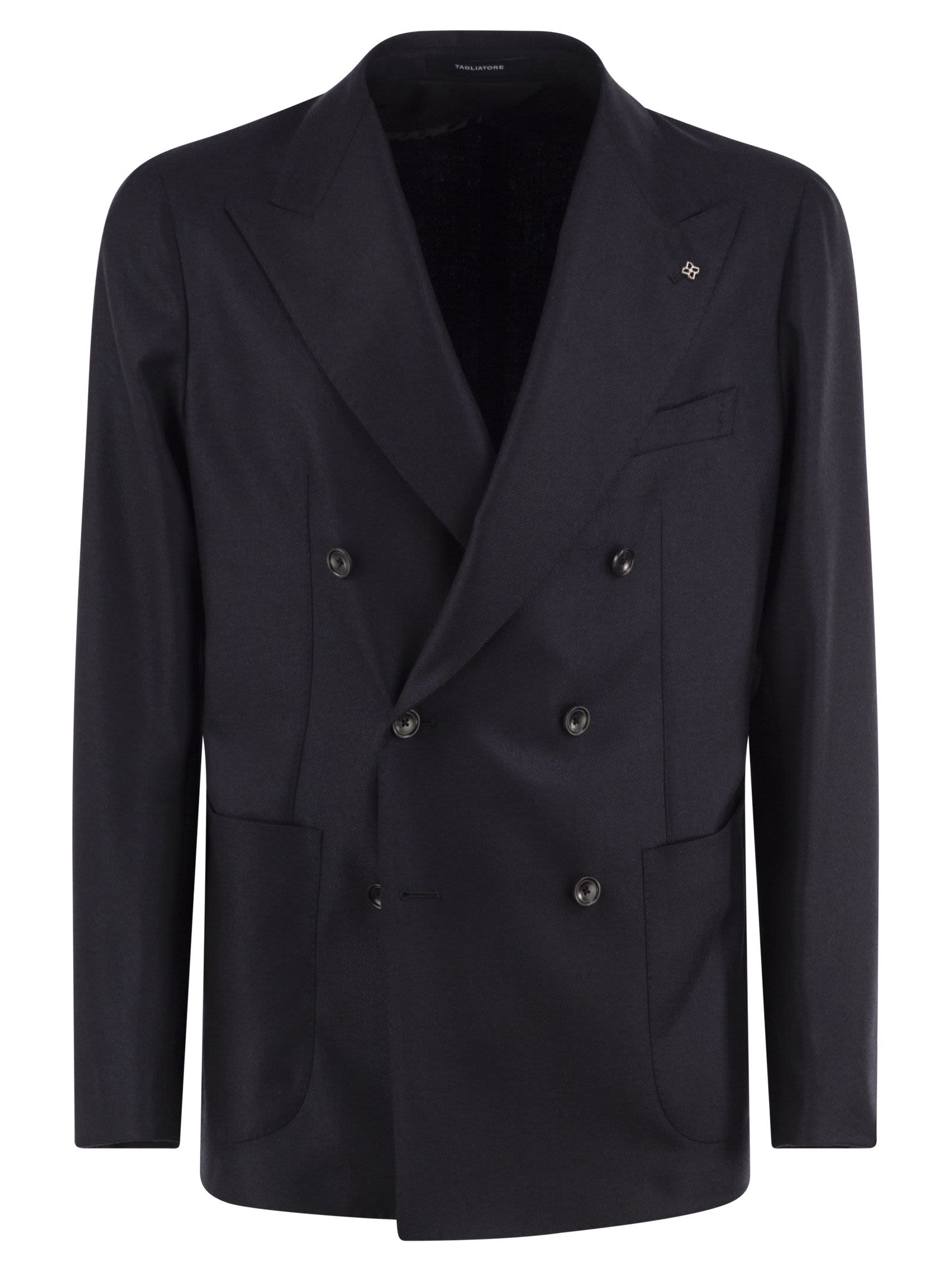 Tagliatore Double-Breasted Virgin Wool And Cashmere