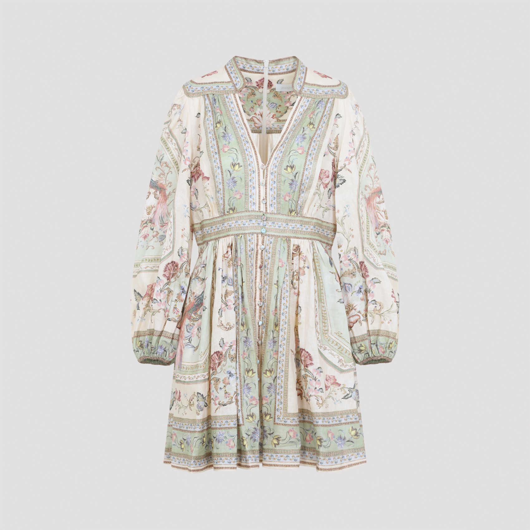 Zimmermann Tapestry Floral Roselight Plunge Mini Dr