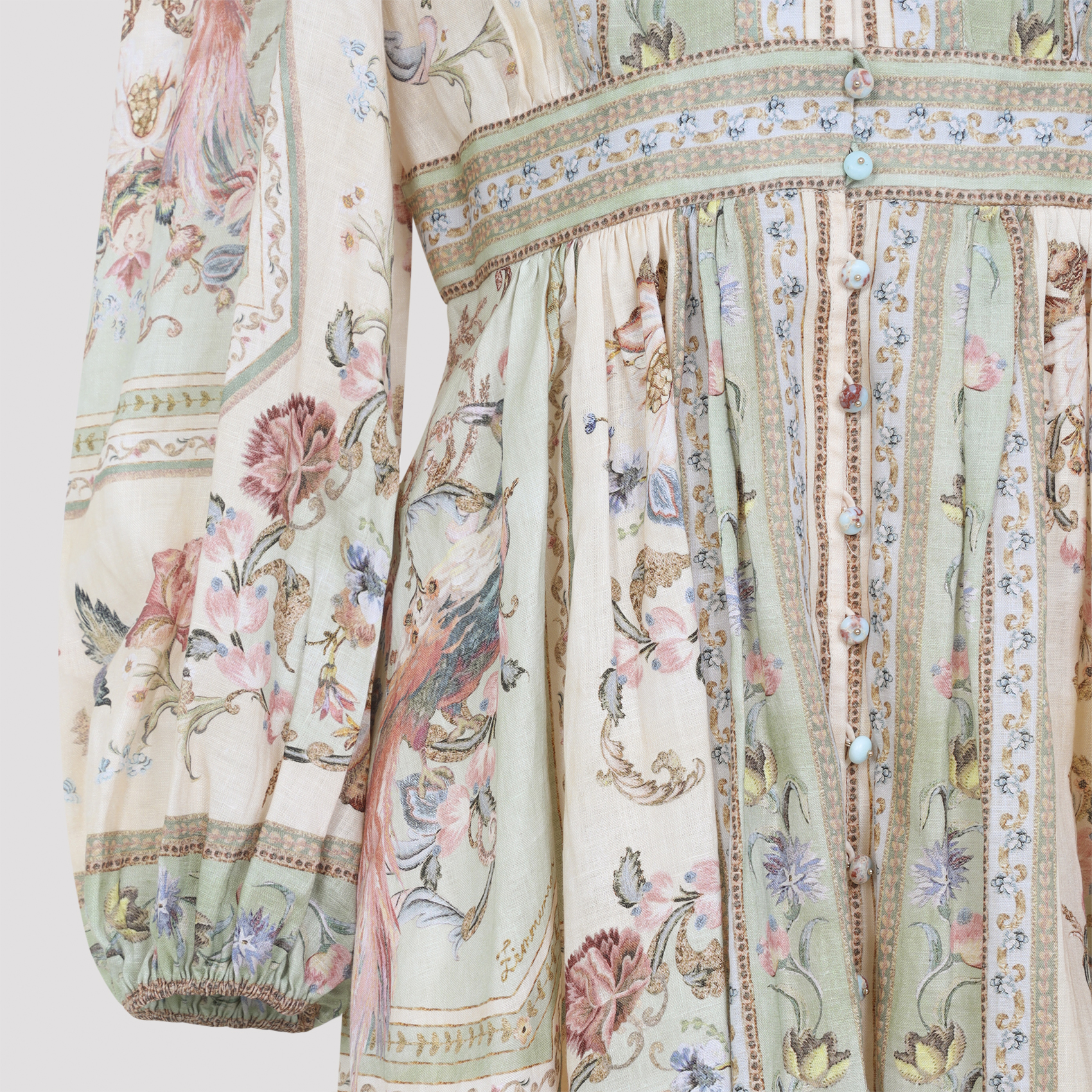 Zimmermann Tapestry Floral Roselight Plunge Mini Dr