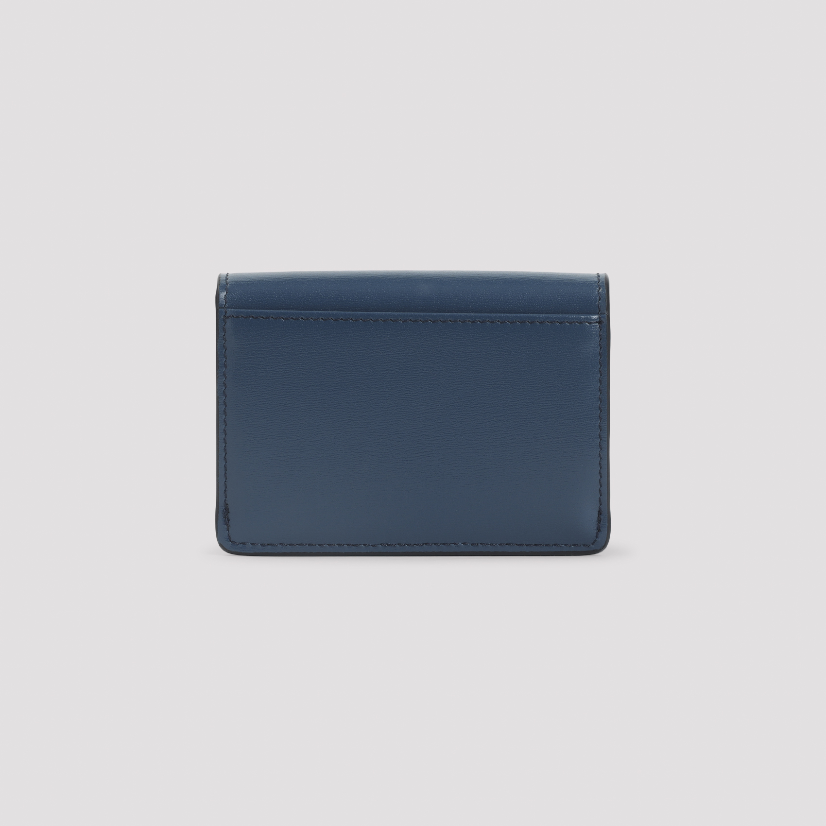 Celine Teal Blue Calf Leather Card Holder With