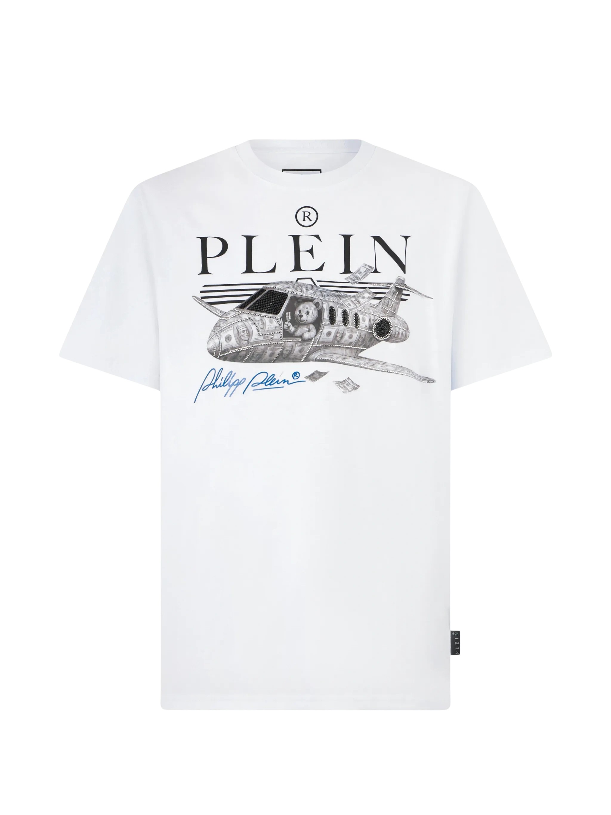 Philipp Plein Teddy Plane Crystal-Embellished T-Shirt