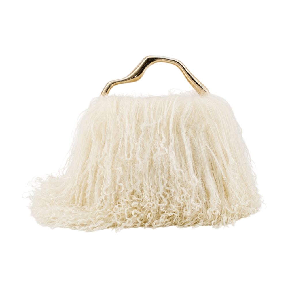 Cult Gaia The Backgammon Clutch Bag – – Faux Fur –
