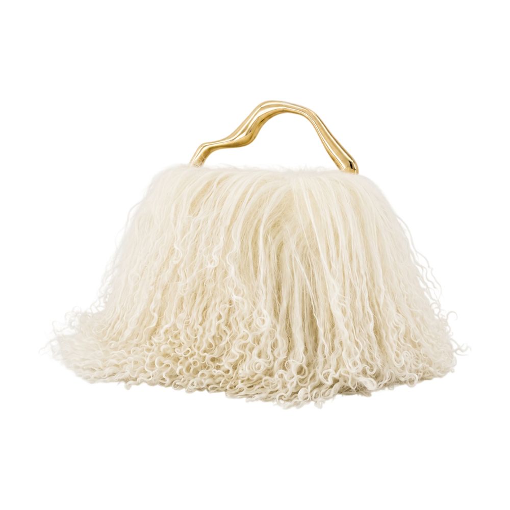Cult Gaia The Backgammon Clutch Bag – – Faux Fur –
