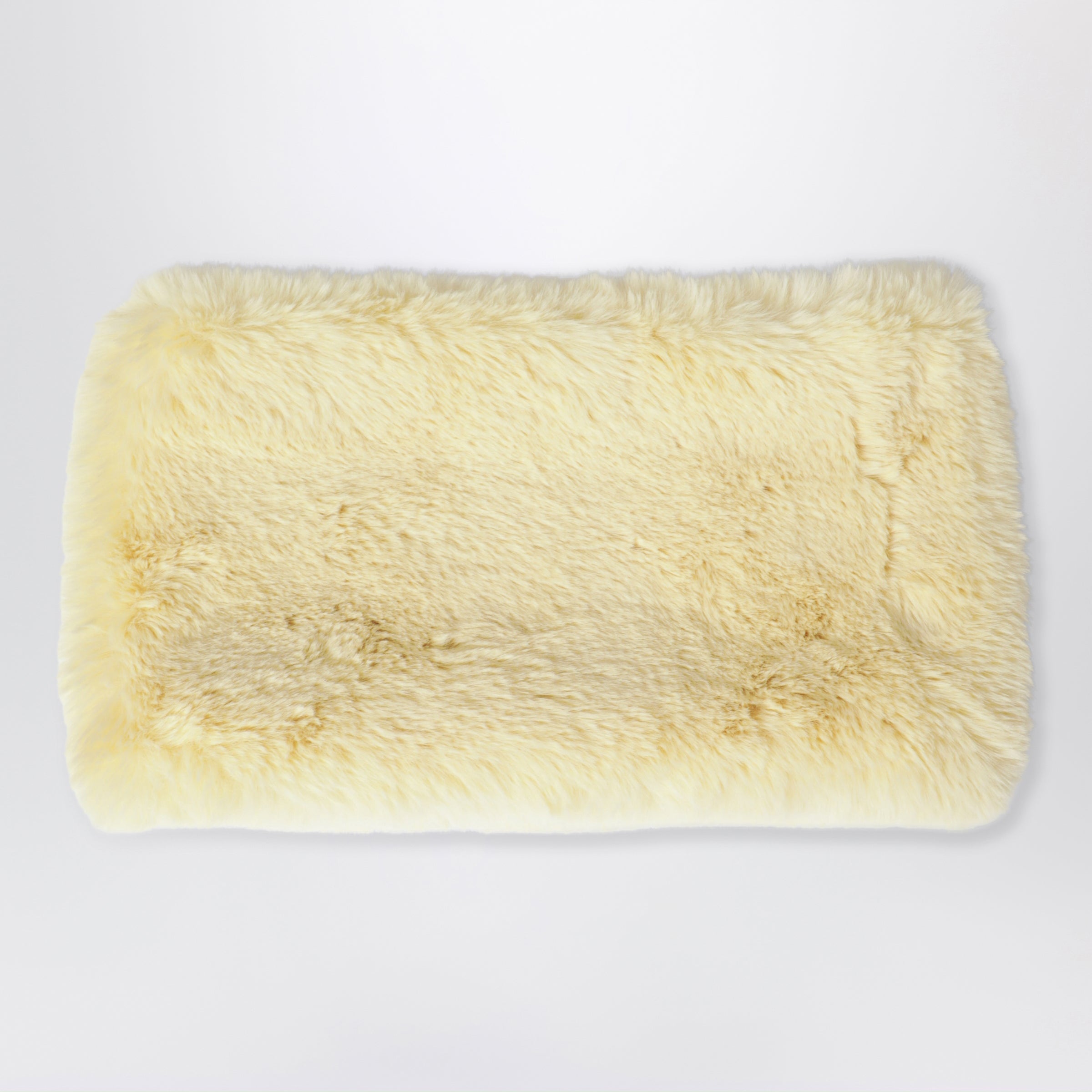 The Frankie Shop Light Yellow Faux Fur-Effect Collar