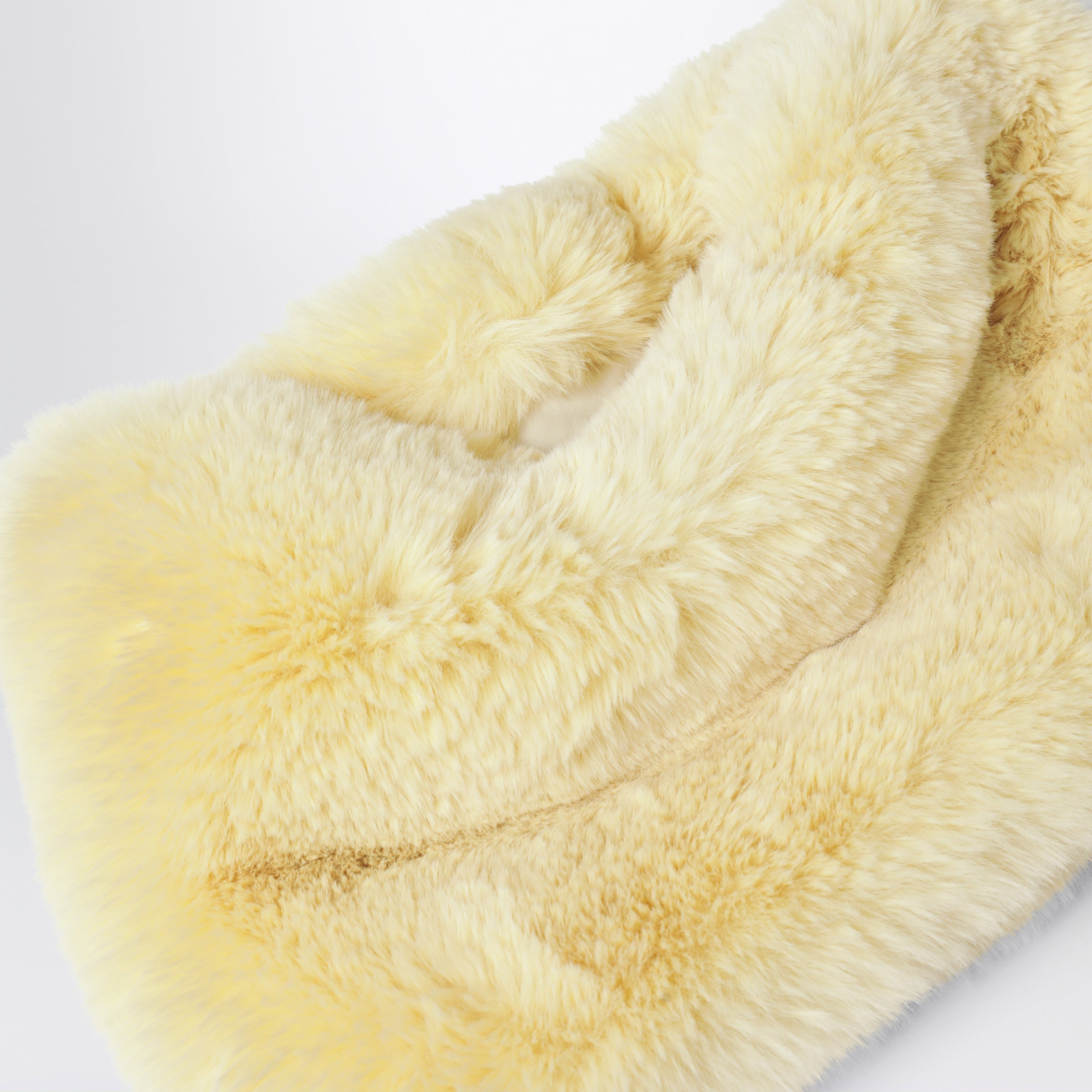 The Frankie Shop Light Yellow Faux Fur-Effect Collar