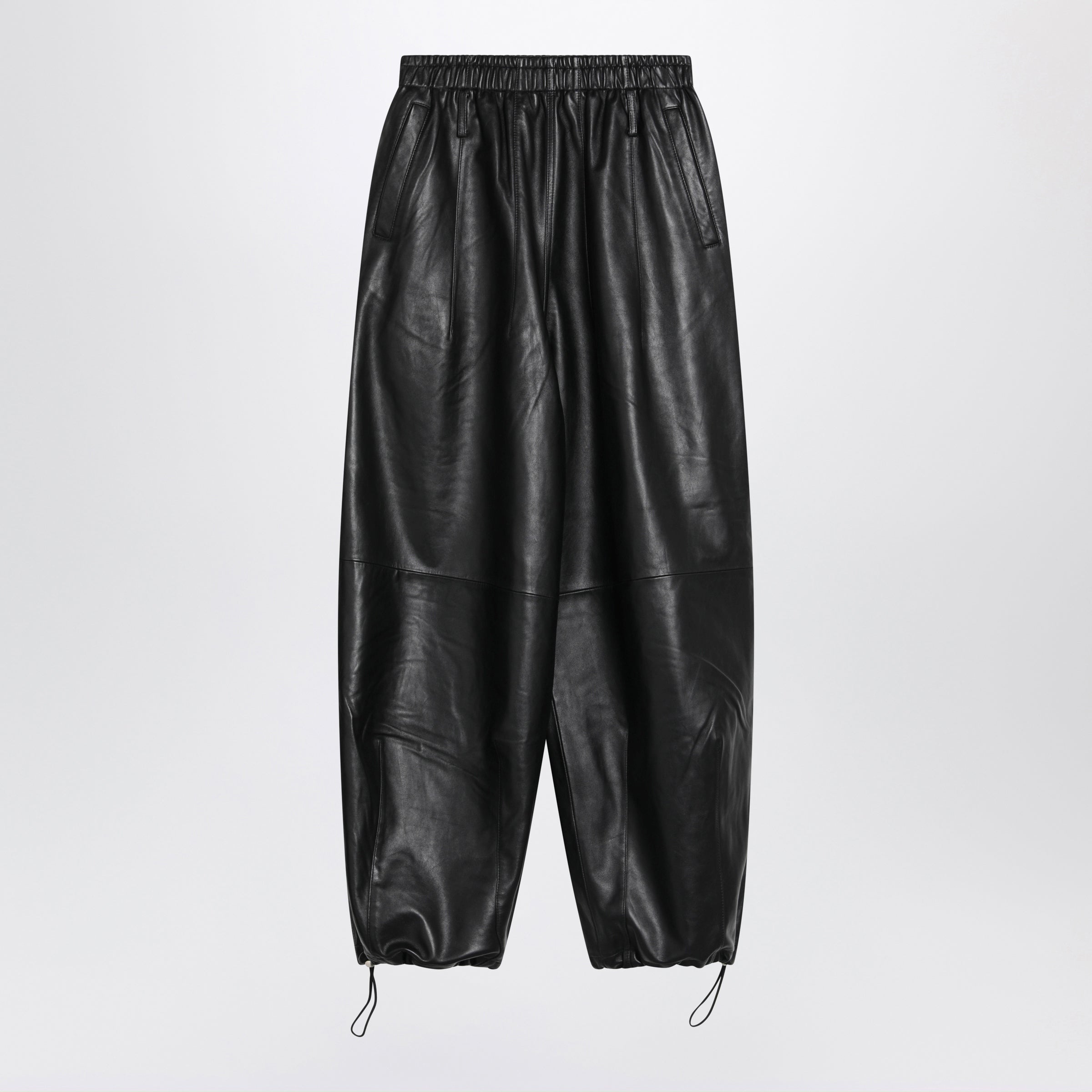 The Frankie Shop Oakdale Black Leather Trousers