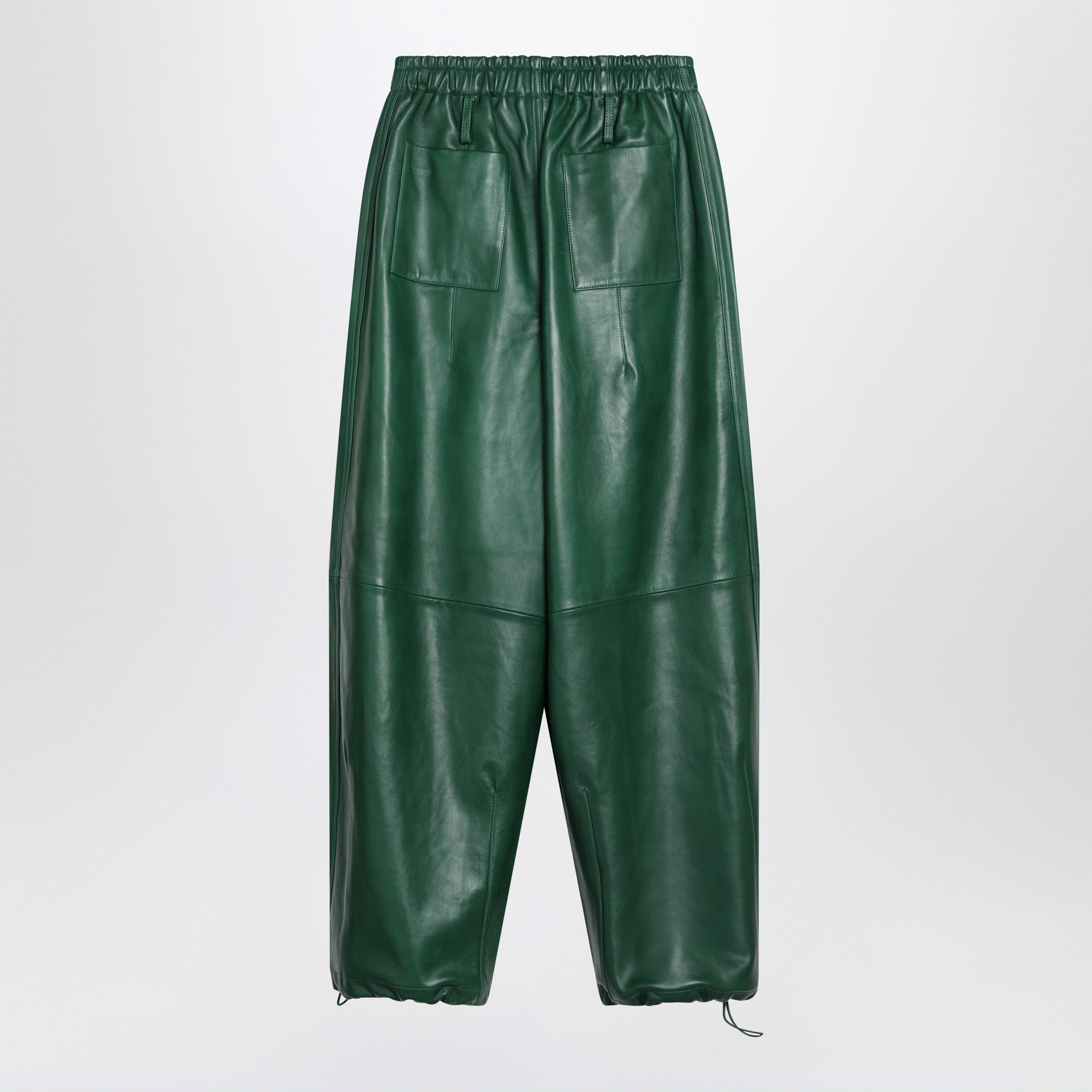 The Frankie Shop Oakdale Green Leather Trousers