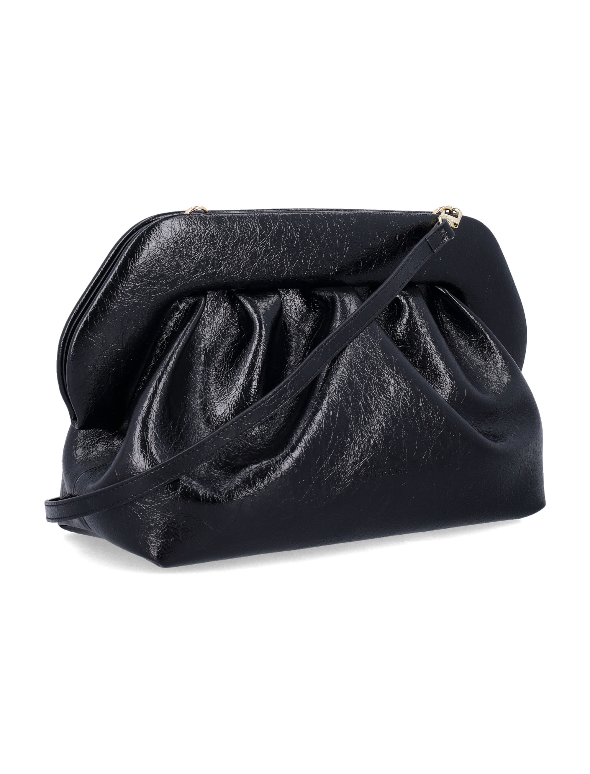 Themoirè Vegan Crumpled Leather Bios Clutch