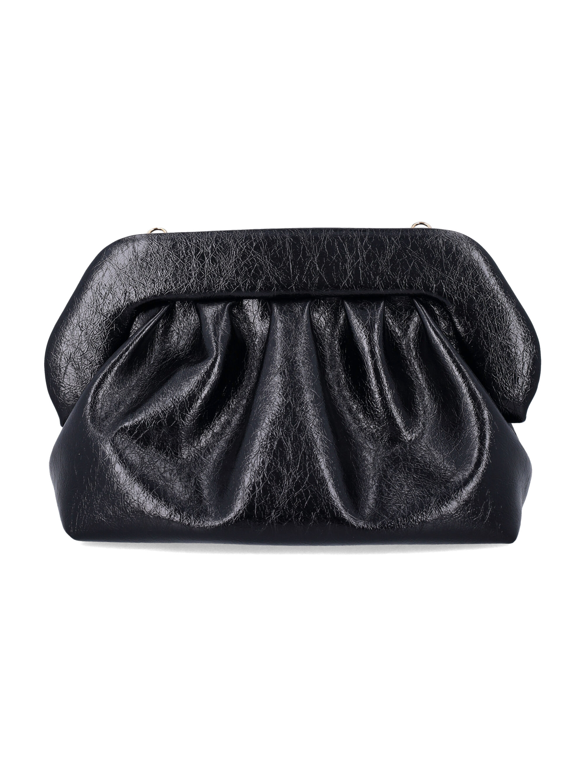 Themoirè Vegan Crumpled Leather Bios Clutch
