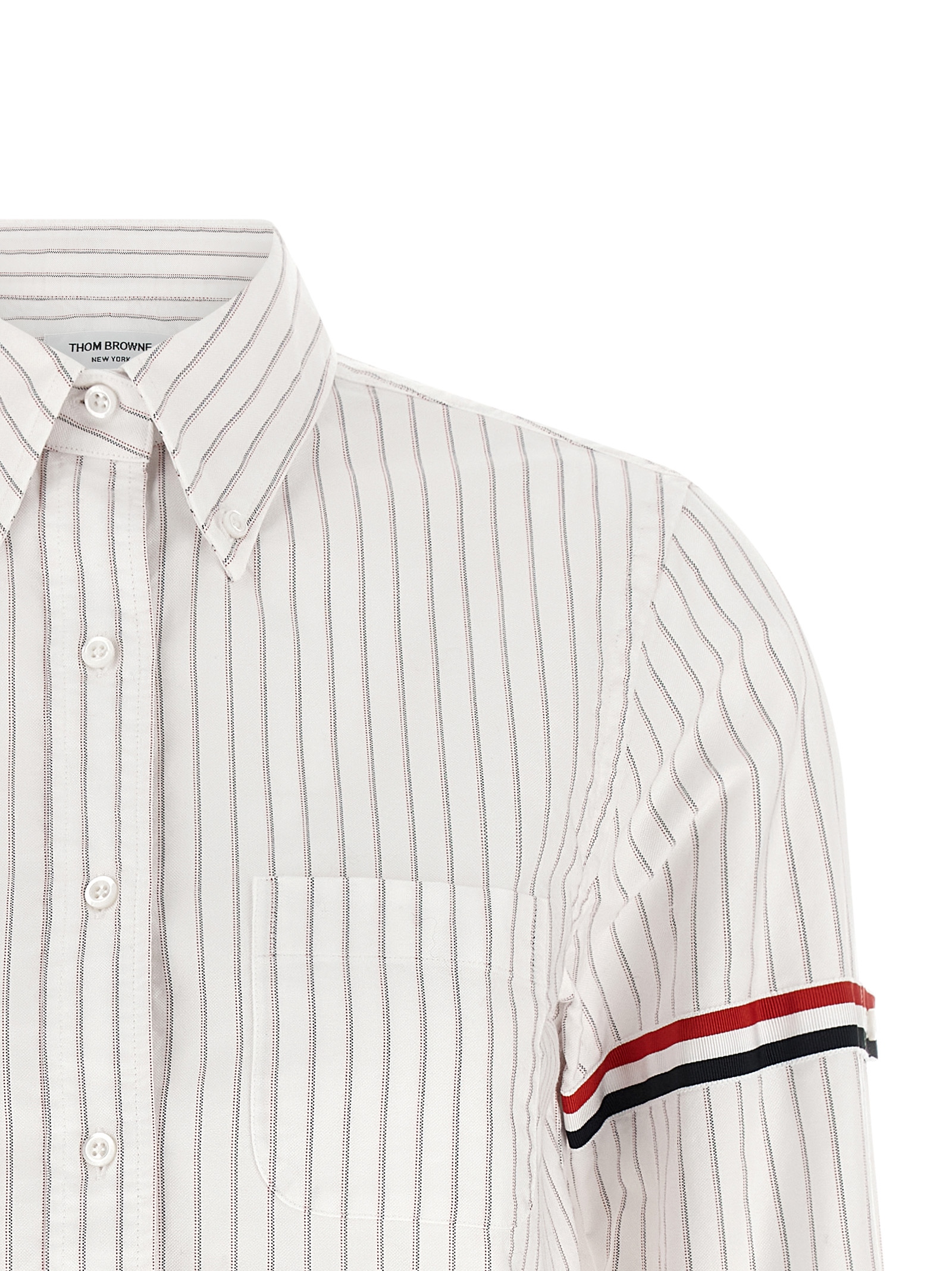 Thom Browne '4Bar' Cropped Shirt