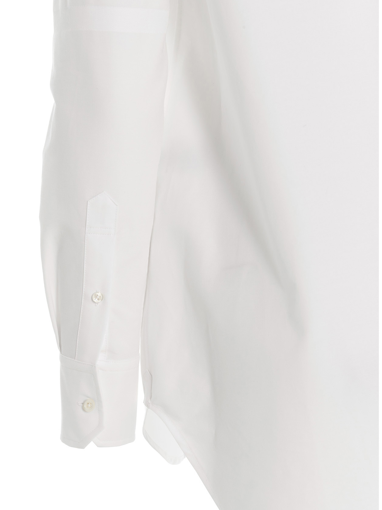 Thom Browne Logo Pussy Bow Blouse
