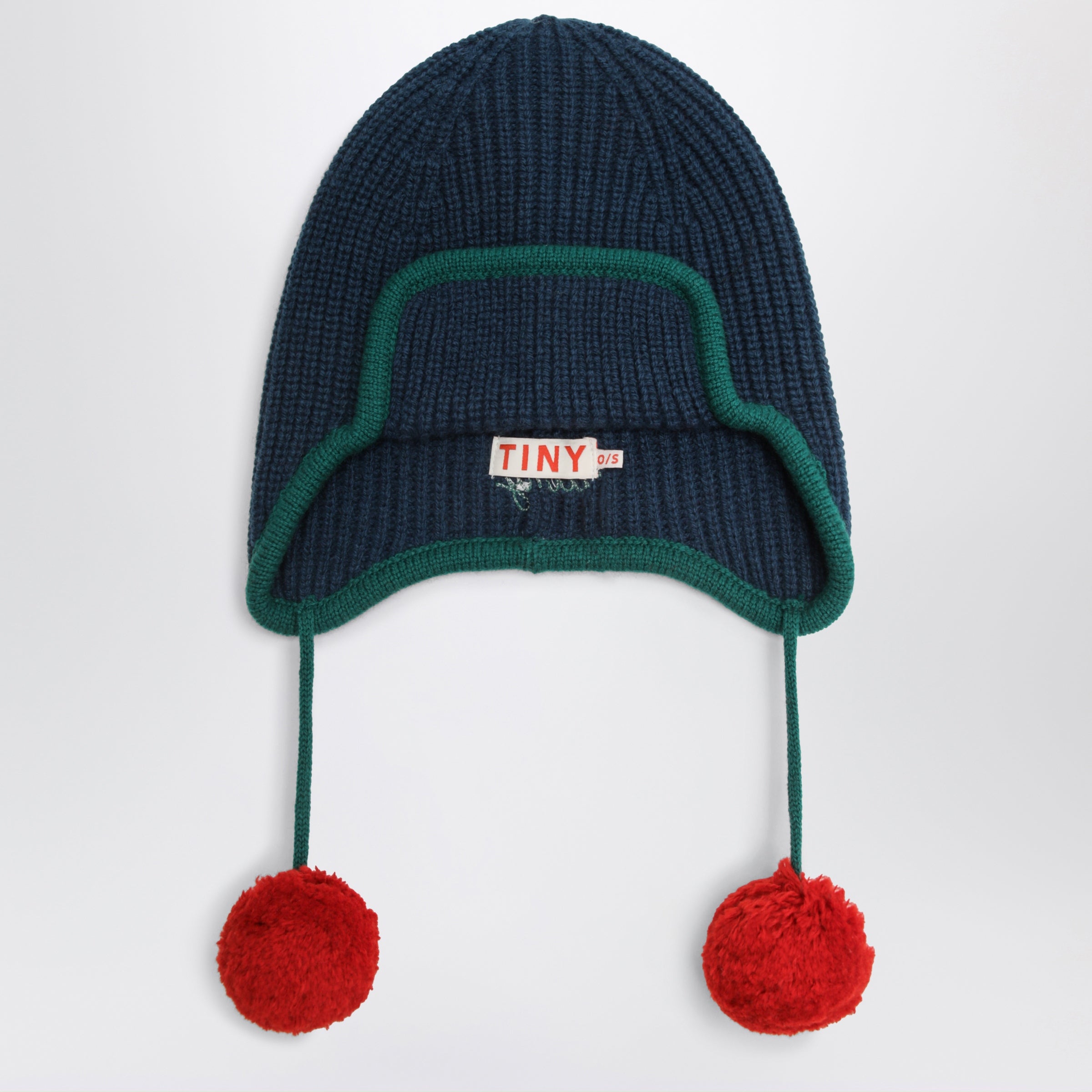 Tinycottons Blue Wool Earflap Hat