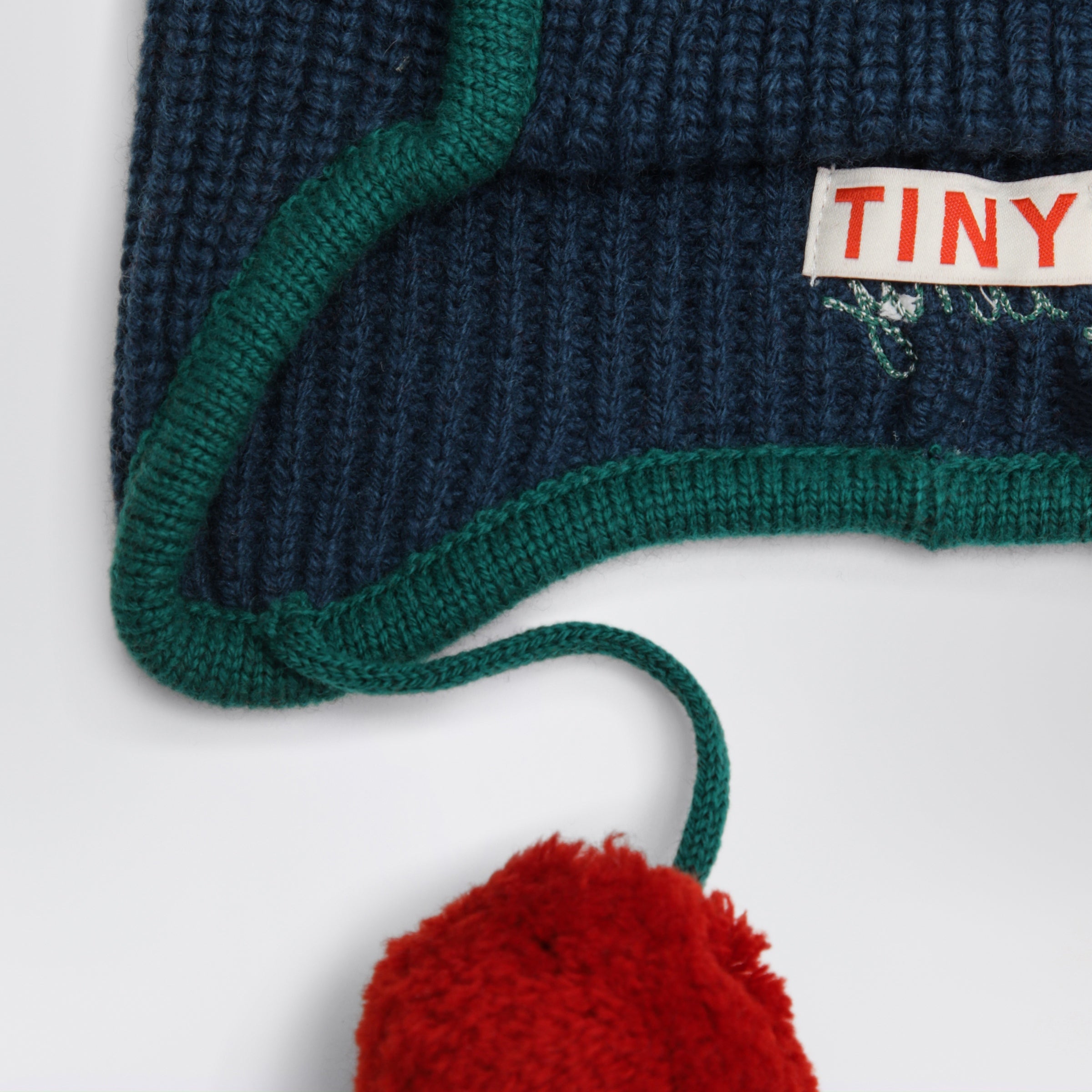 Tinycottons Blue Wool Earflap Hat