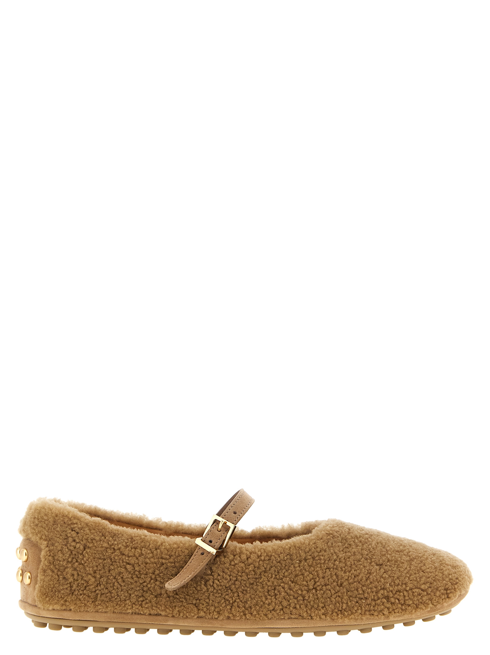 Tod's 'Gommine' Sheepskin Ballet Flats