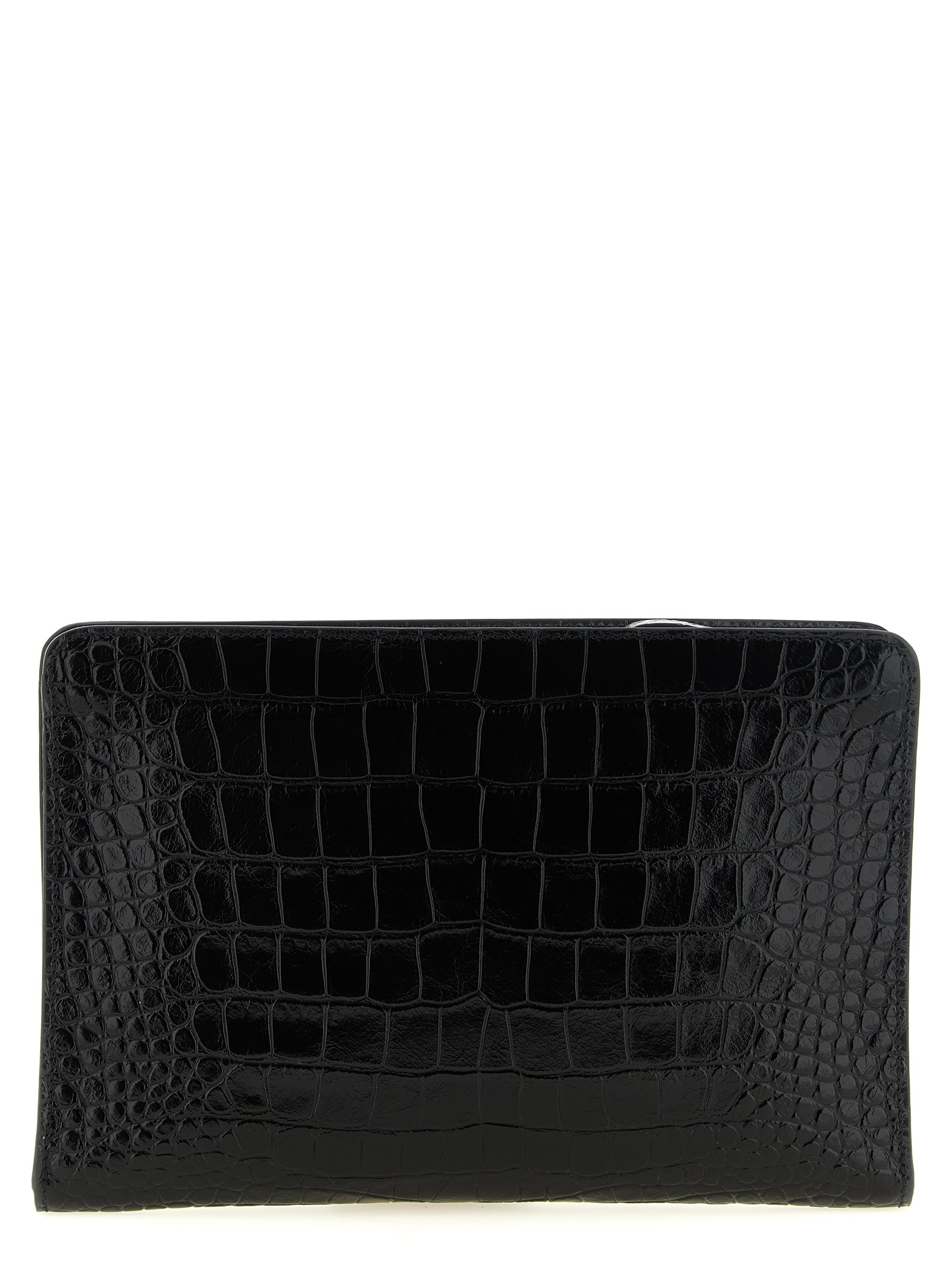 Tom Ford Croc Print Leather Clutch Bag