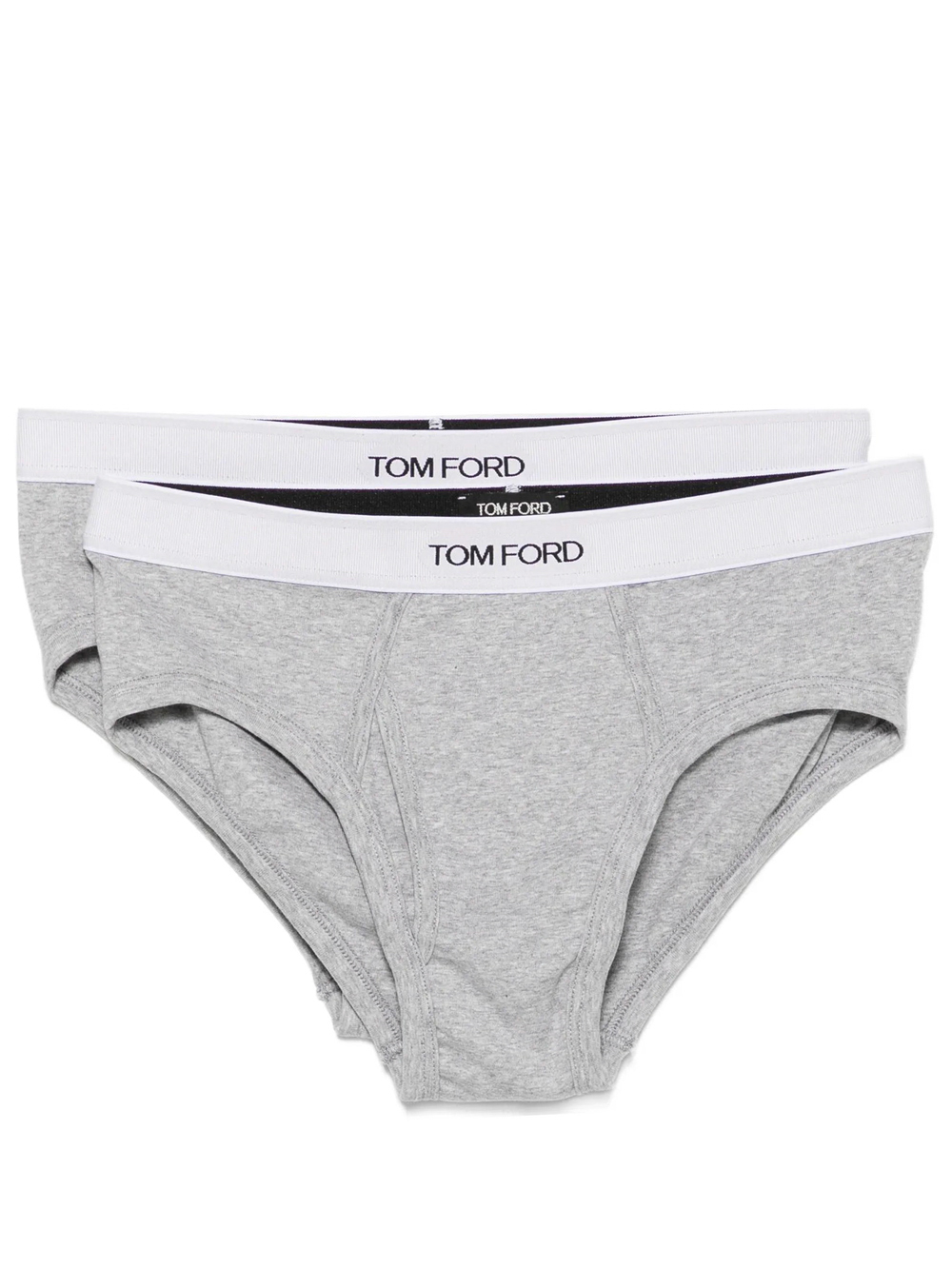 Tom Ford Grey Melange Cotton Underwear