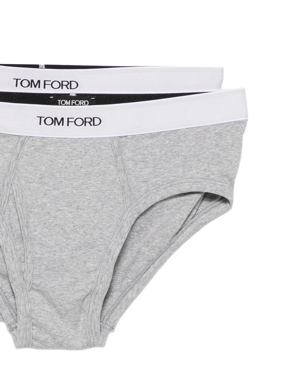 Tom Ford Grey Melange Cotton Underwear