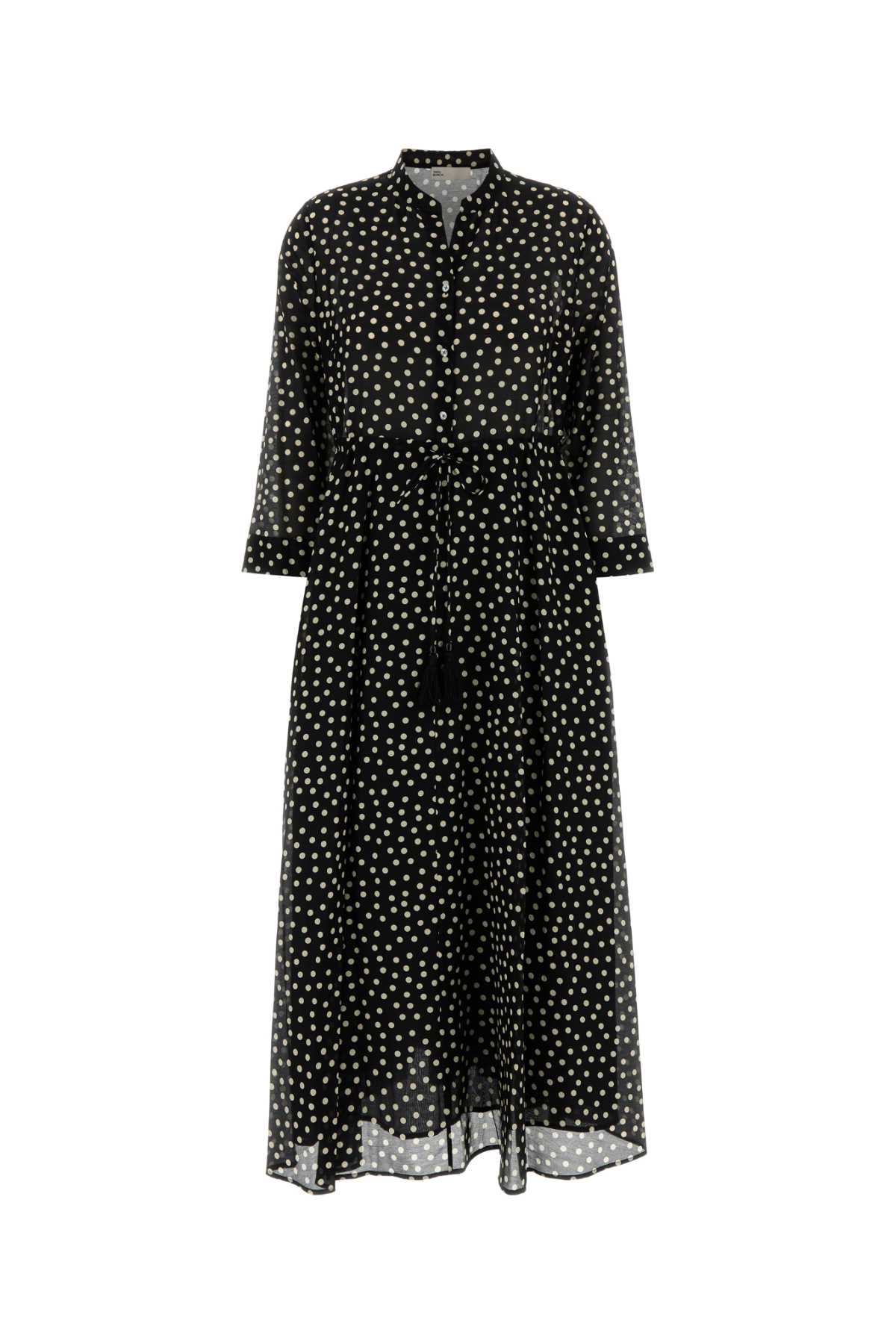 Tory Burch Abito Manica Lunga Nero Pois