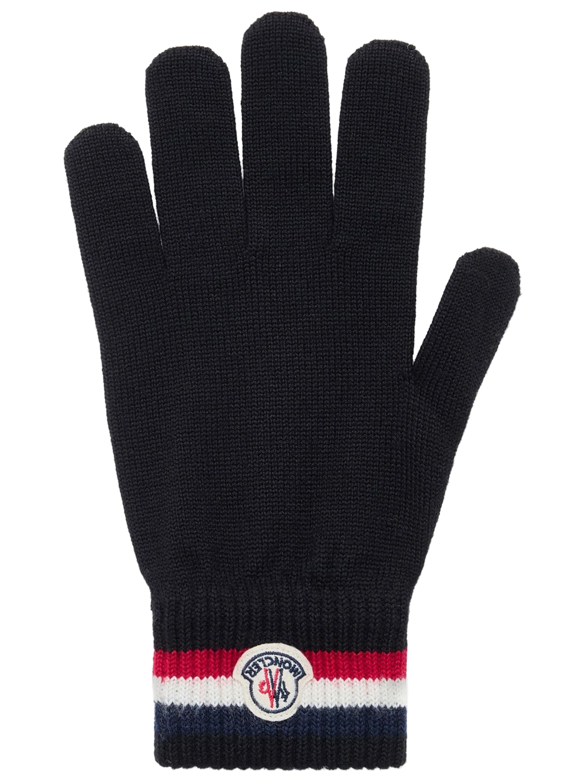 Moncler Tricolor Wool Gloves