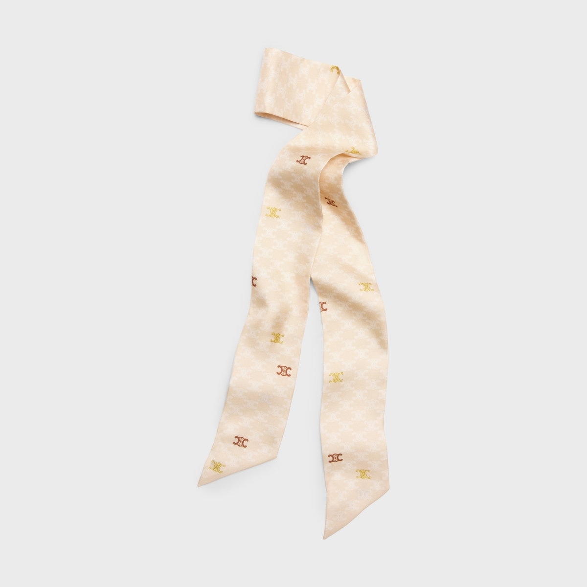 Celine Triomphe Logo-Print Lavalliere Scarf