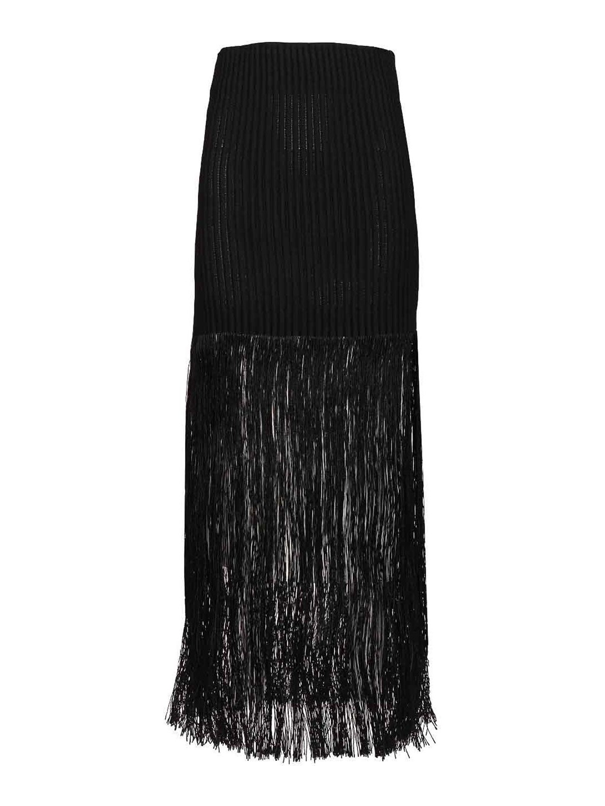 Alaïa Alaia Tubular Skirt With Fringes