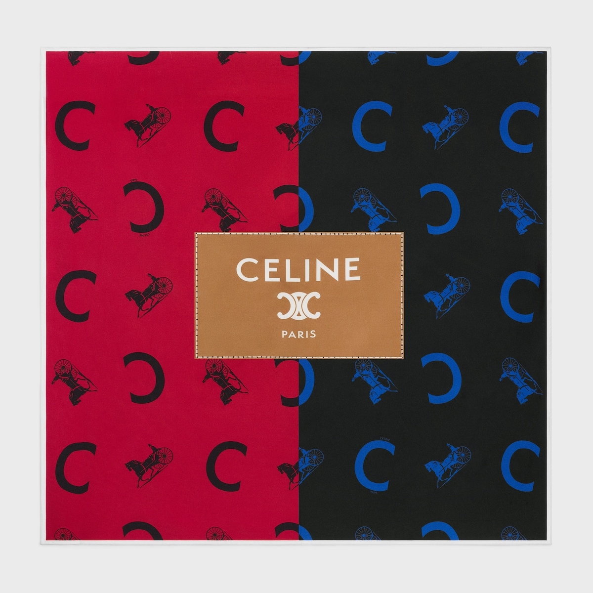Celine Twill-Weave Silk Scarf