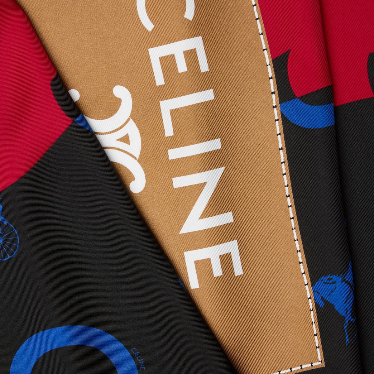 Celine Twill-Weave Silk Scarf
