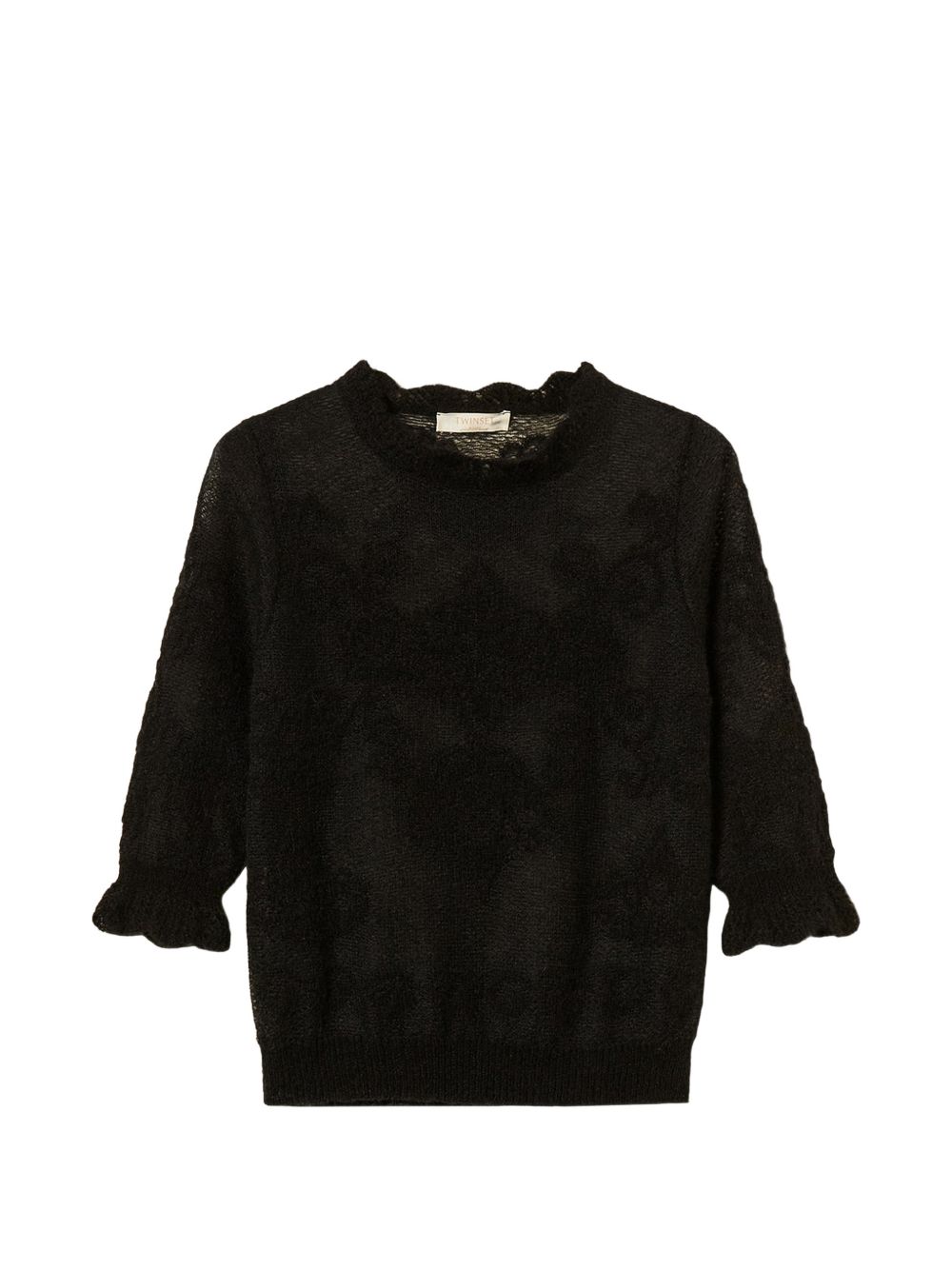 Twin-Set Black Wool Sweater