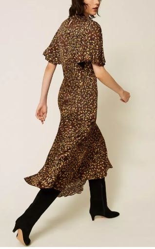 Twin-Set Brown Elastane Dress