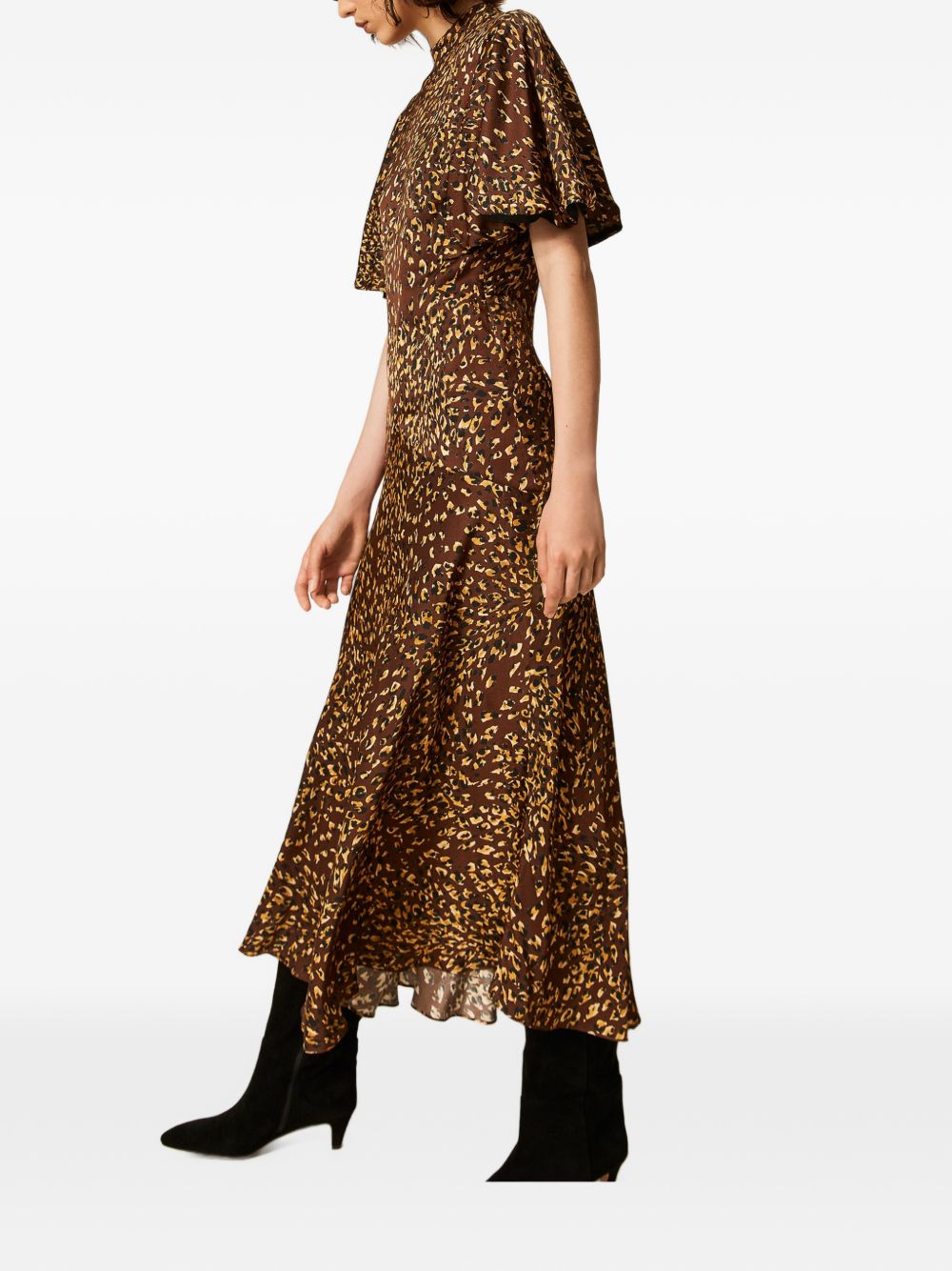 Twin-Set Brown Elastane Dress