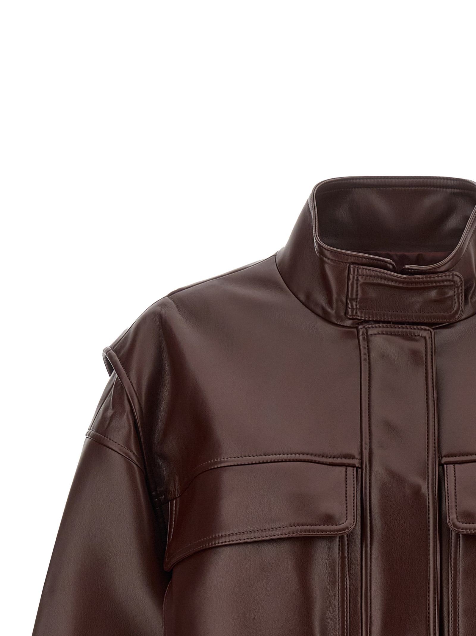 Twin-Set Twin Set Leather Effect Bomber Jacket