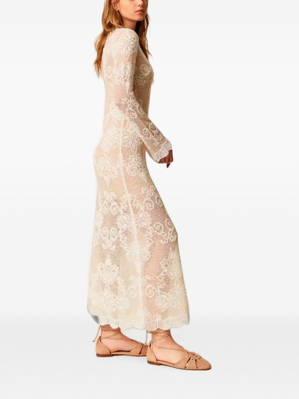 Twin-Set Parchment Elastane Dress