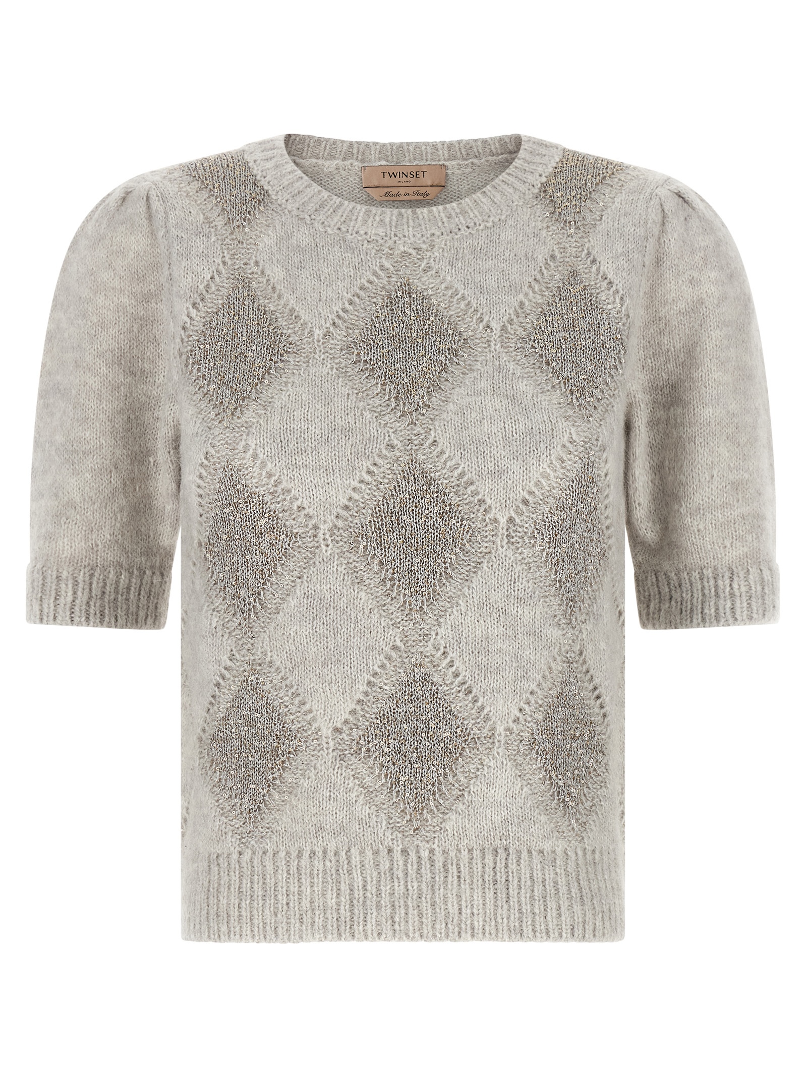 Twin-Set Twin Set Sequin Diamond Sweater