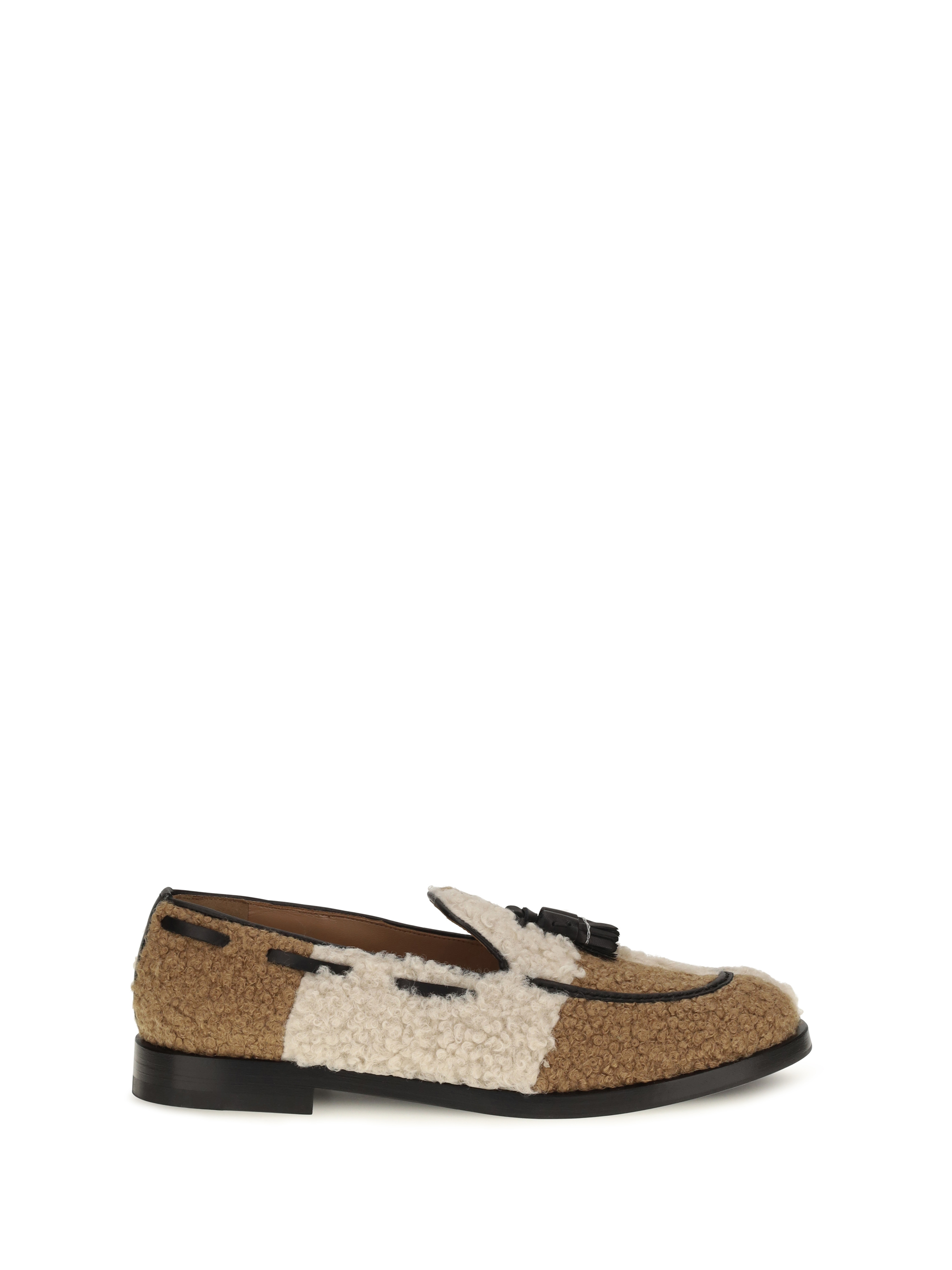 Fratelli Rossetti Two-Tone Bouclé-Effect Loafers