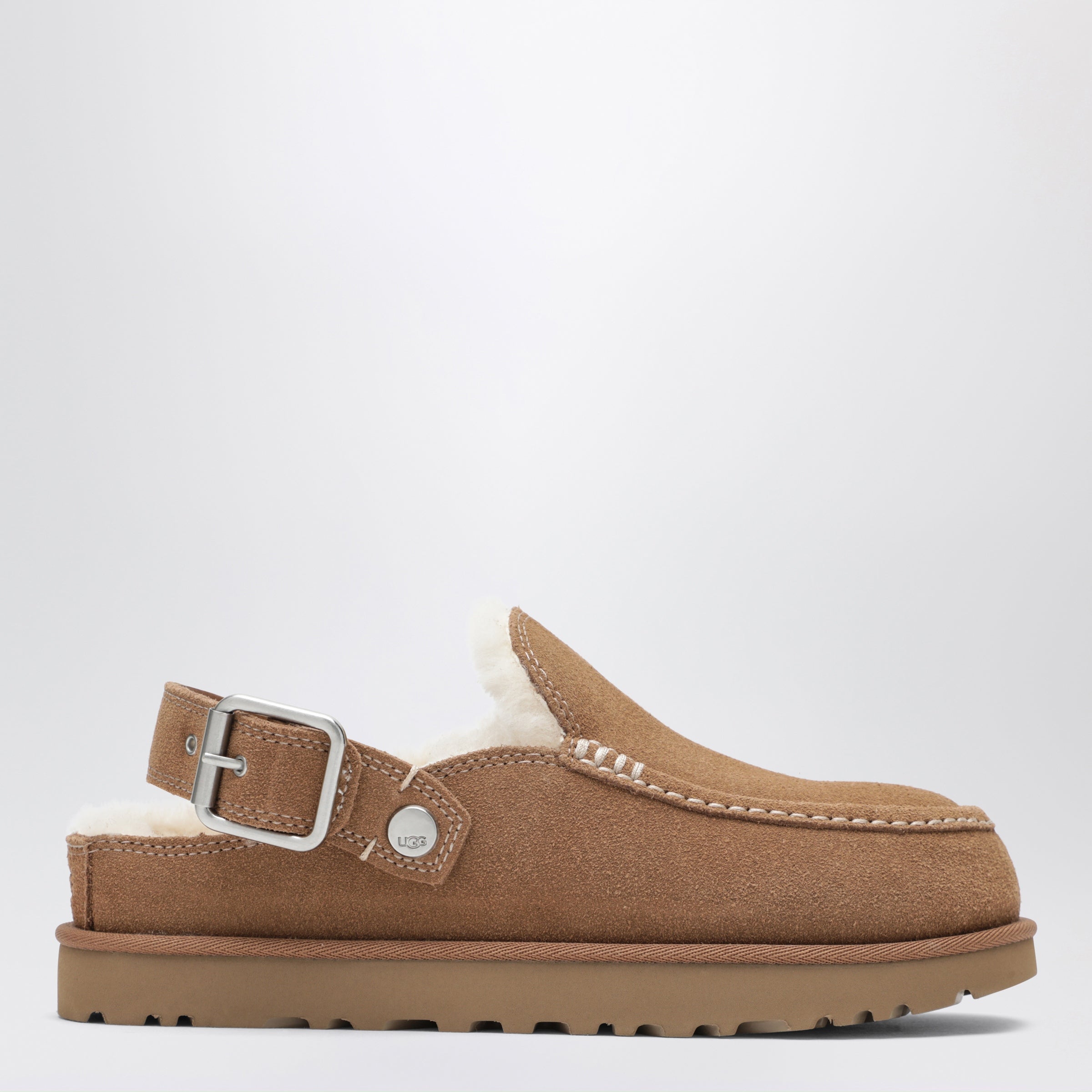 Ugg Goldenstar Evelina Chestnut Suede Sabot