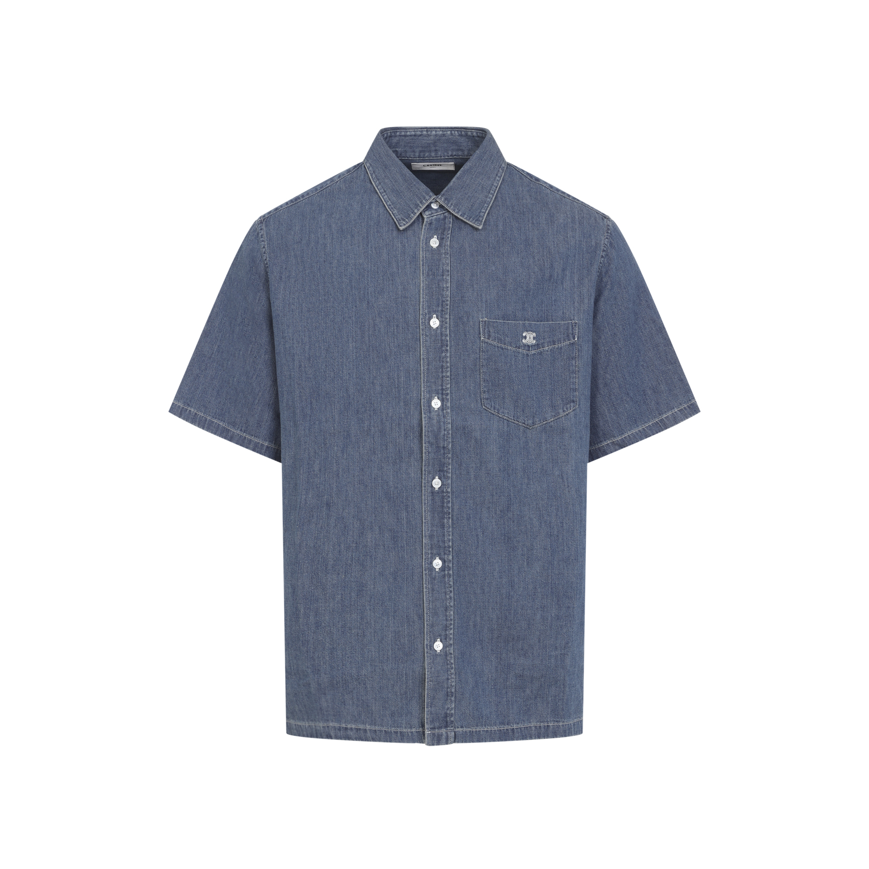 Celine Union Ocean Cotton Bowling Shirt