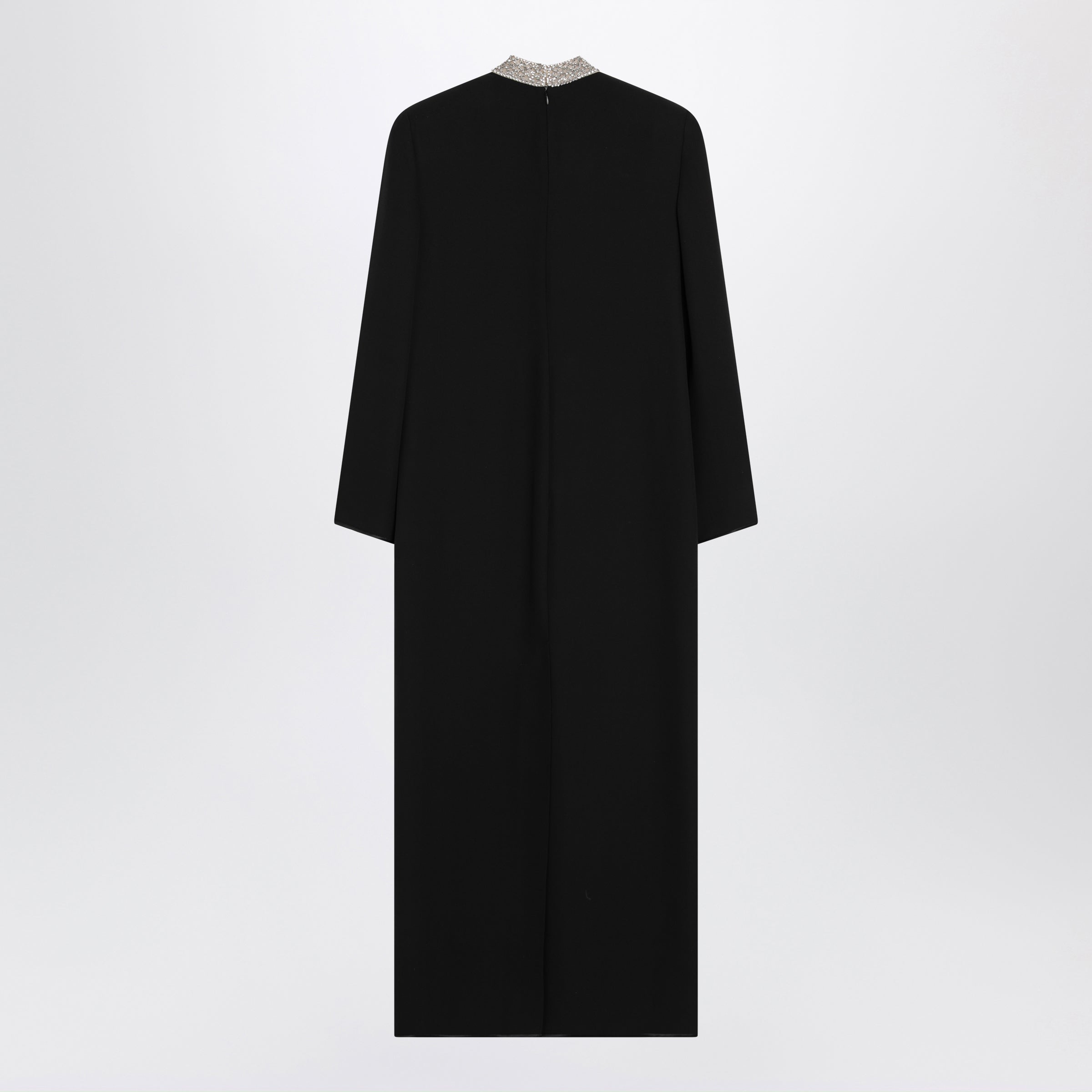 Valentino Black Silk Cady Couture Dress