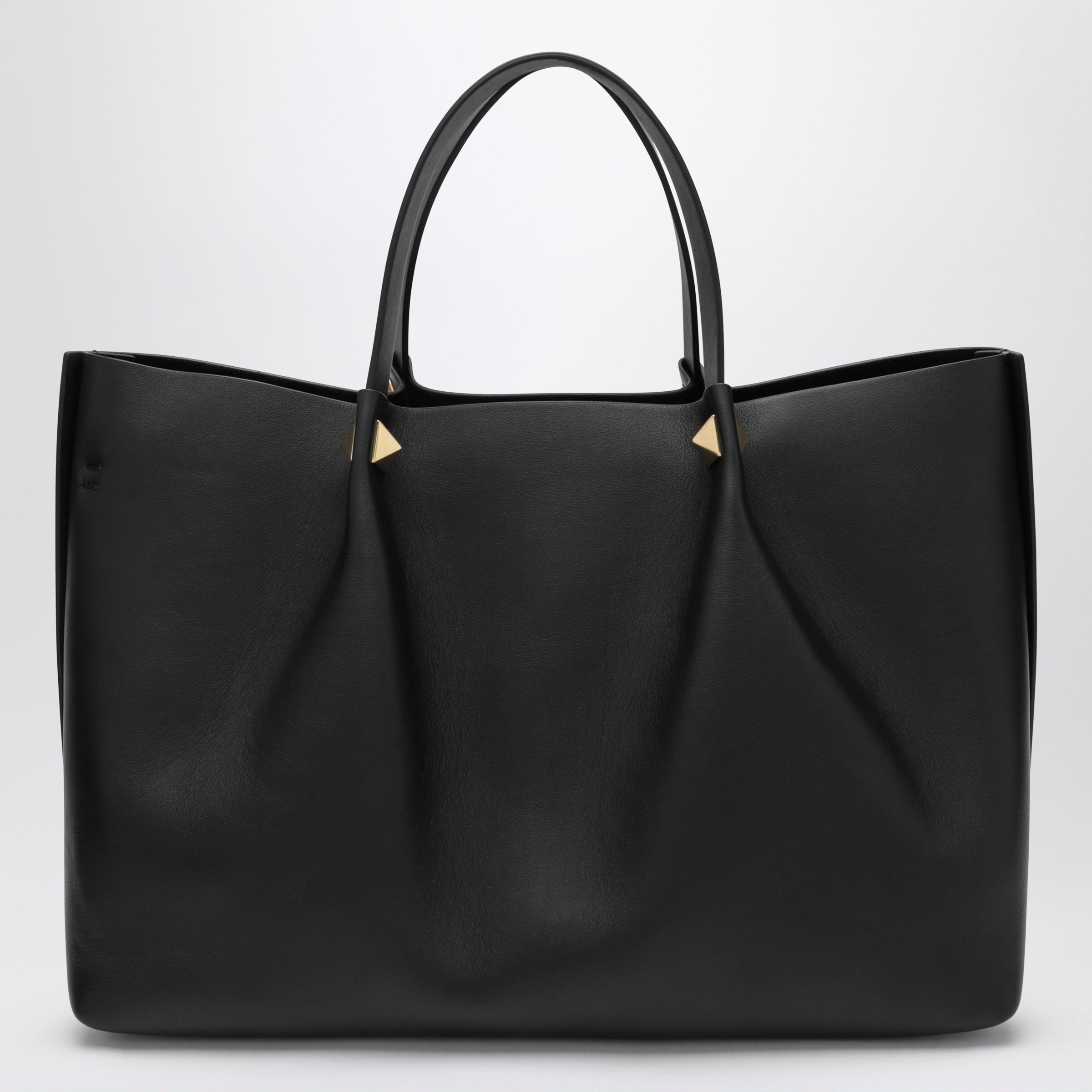 Valentino Garavani Large Rockstud Black Leather Shopping Ba