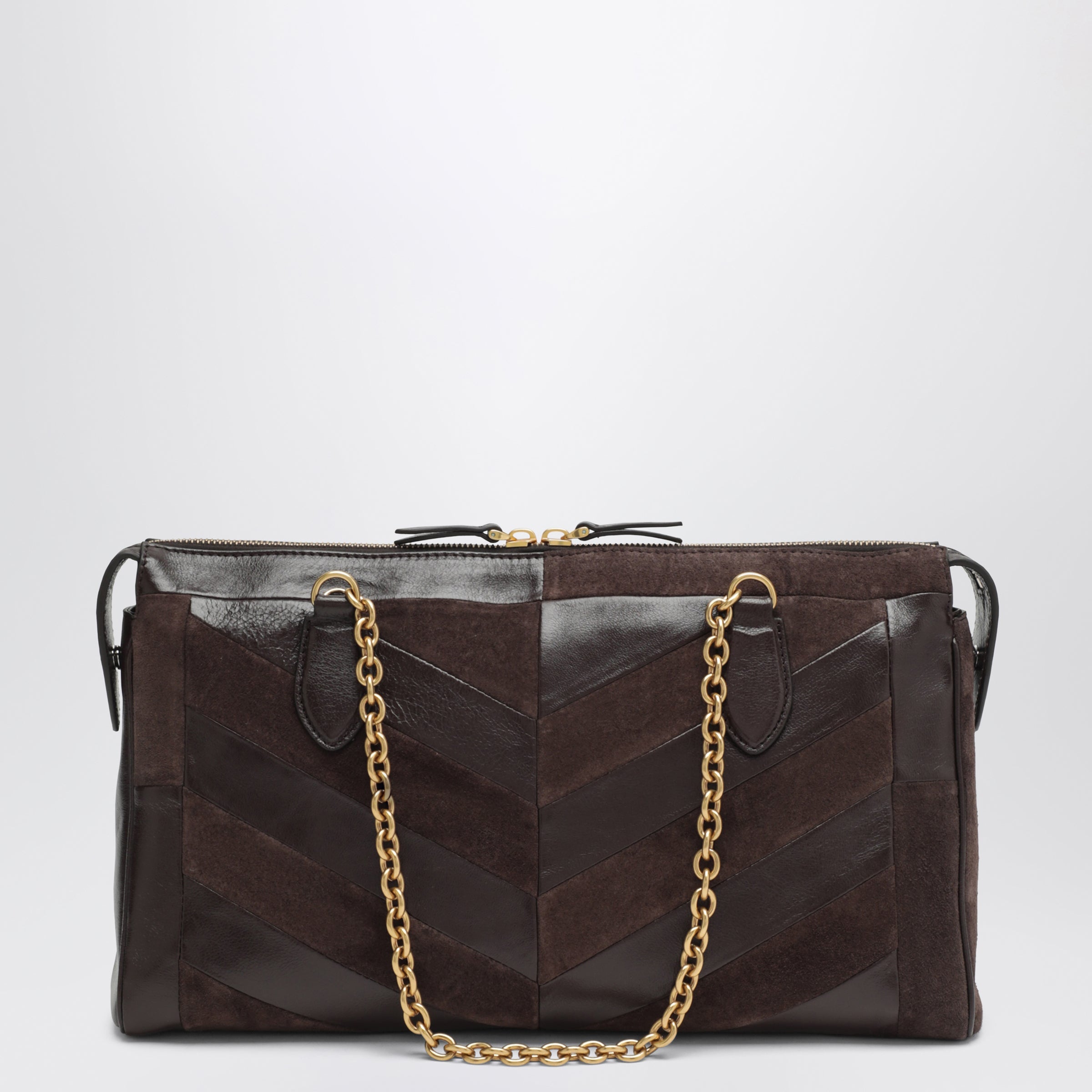 Valentino Garavani Medium Panthea Shoulder Bag In Suede And