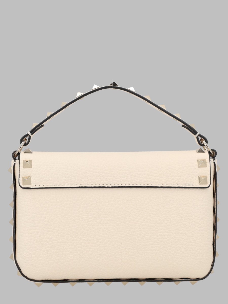 Valentino Garavani Pouch Rockstud In Vitello Granato