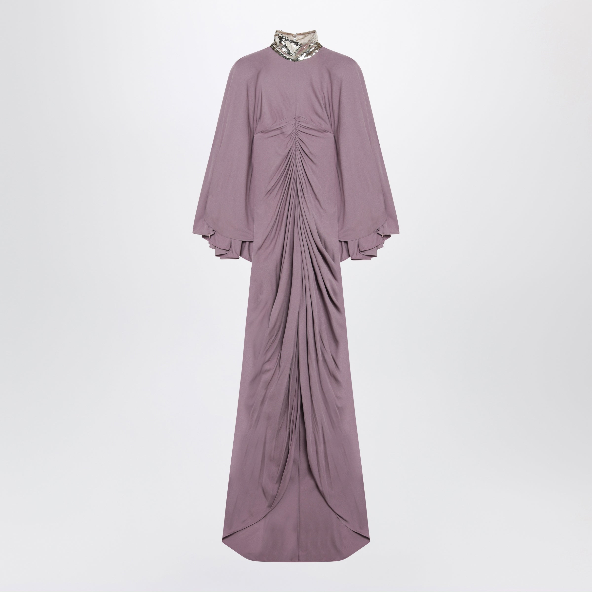 Valentino Mauve Pink Draped Long Dress