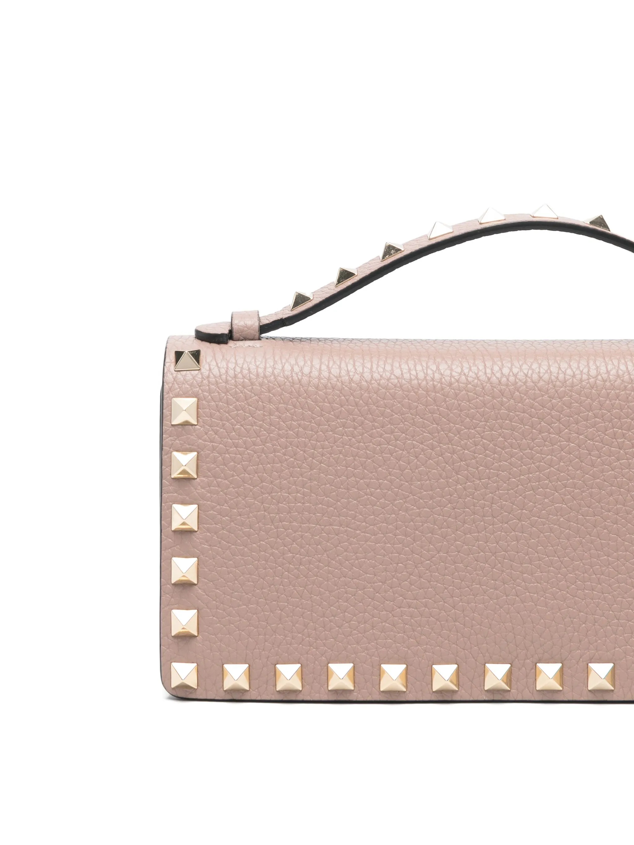 Valentino Pink Rockstud Chain Wallet