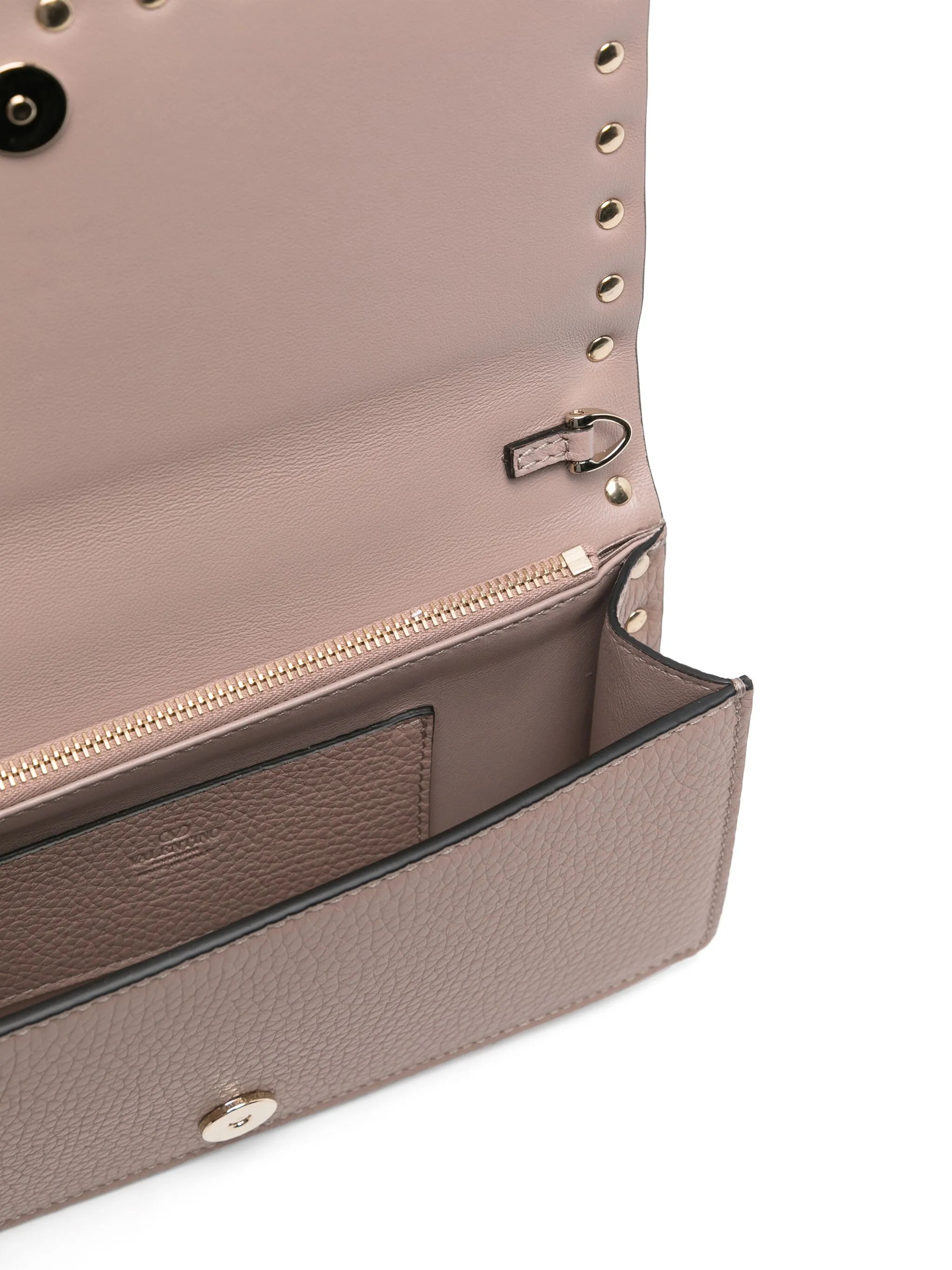 Valentino Pink Rockstud Chain Wallet