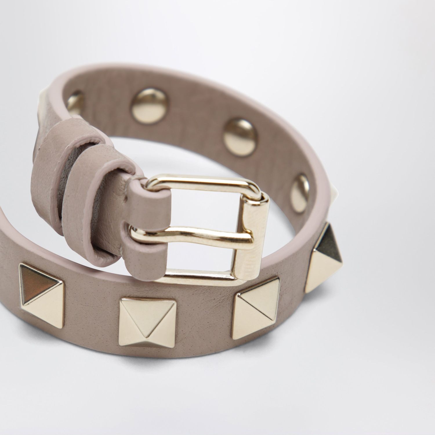 Valentino Taupe Leather Jewelry