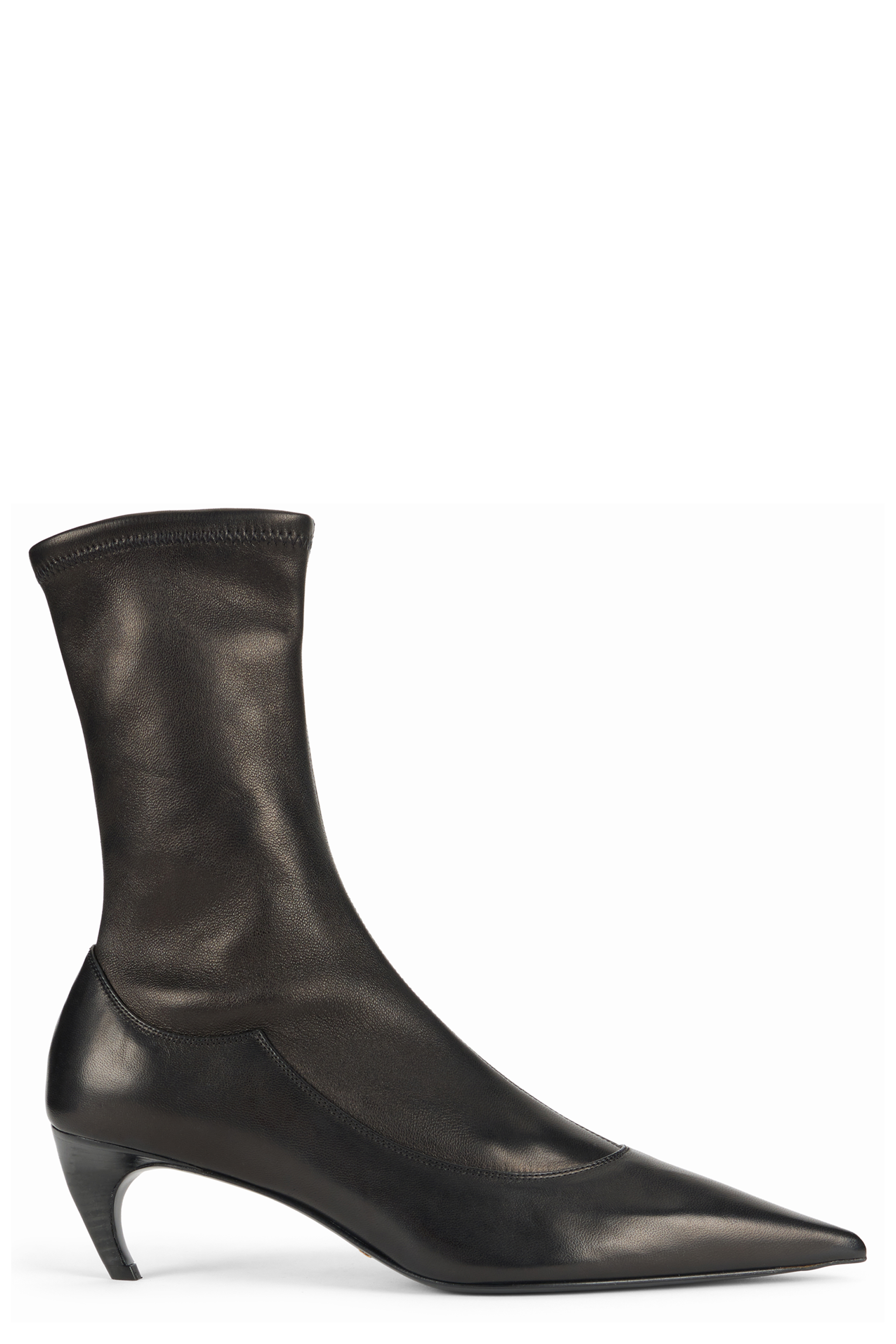 Khaite Valerie Leather Ankle Boots