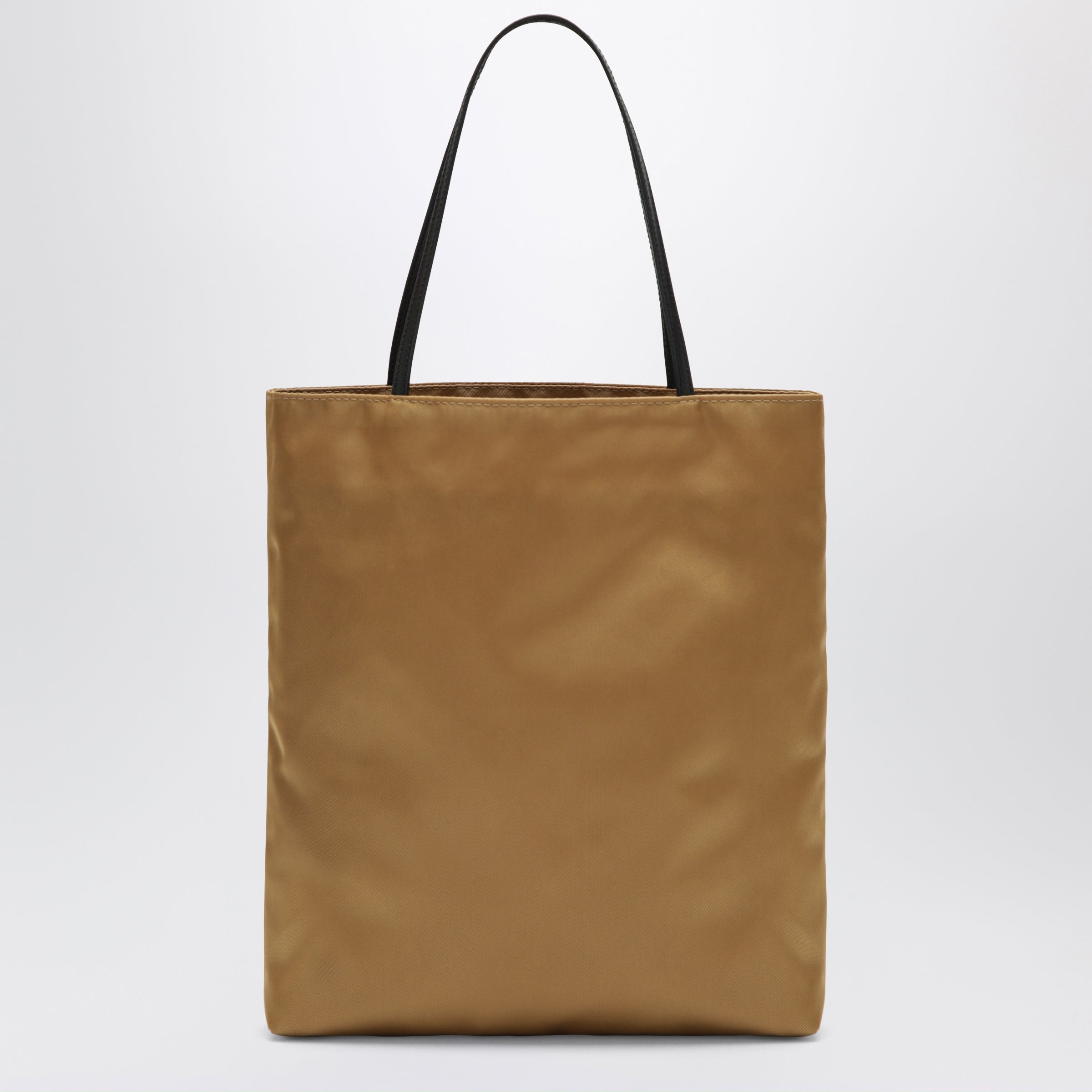 Valesque Small Thea Tote Bag In Dark Ochre Satin 
