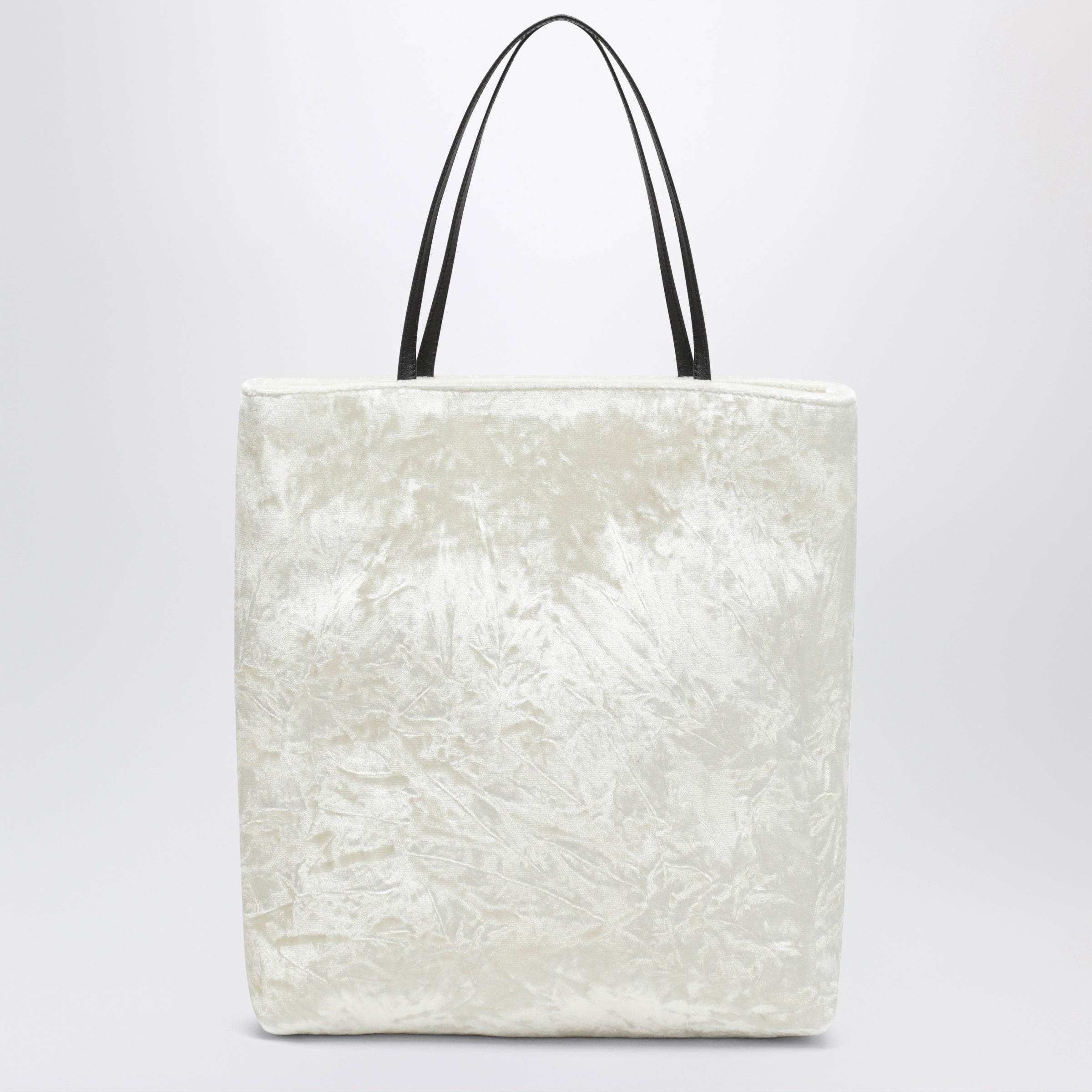 Valesque Thea White Bag In Velvet