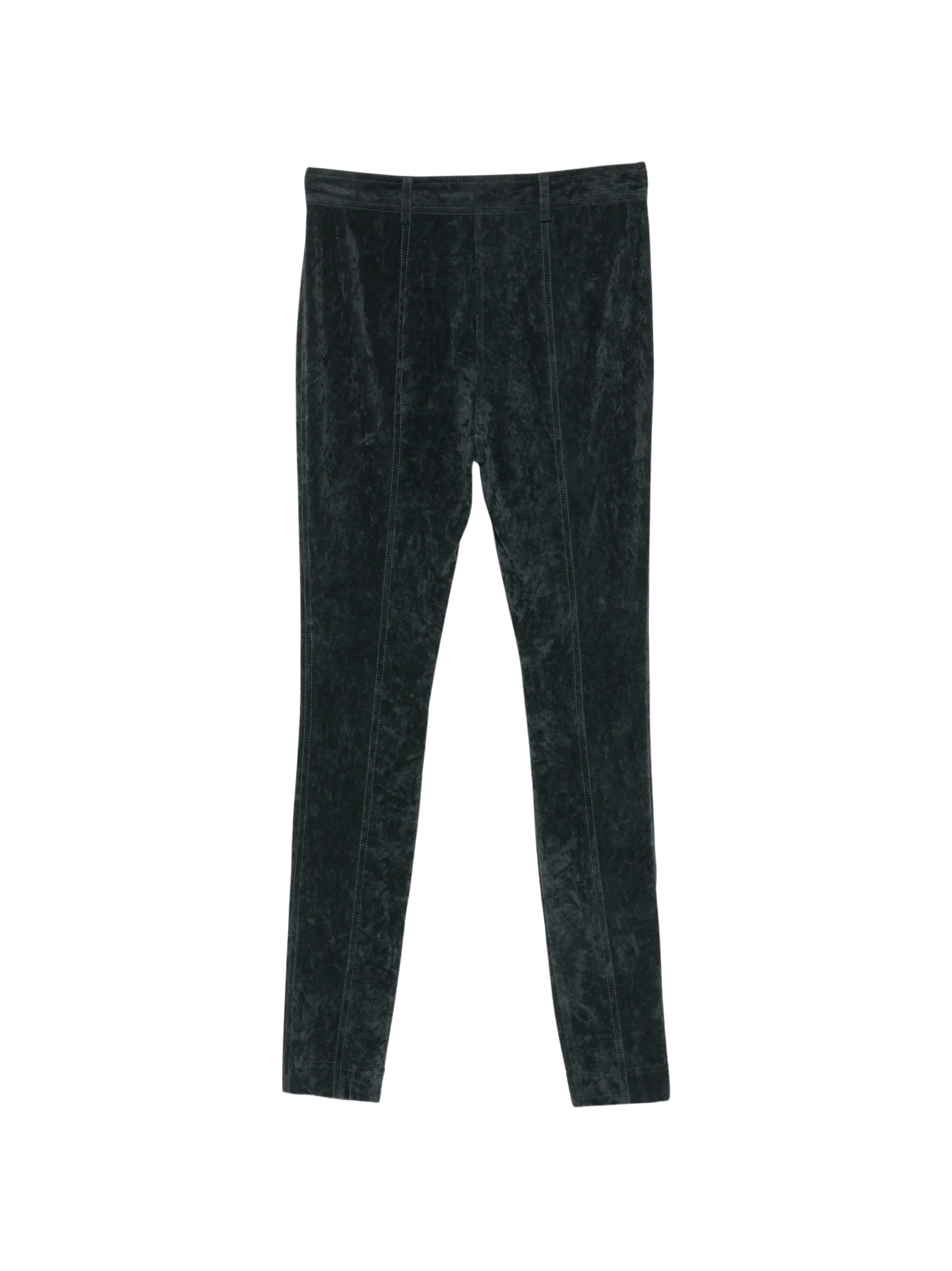 Alberta Ferreti Velvet-Effect Trousers