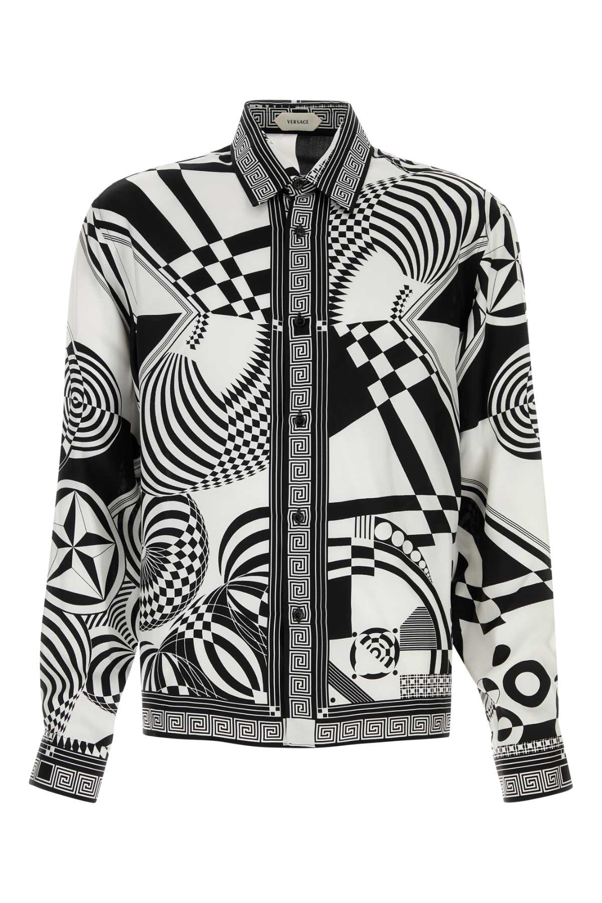 Versace Informal Shirt Silk Twill Print Medusa C