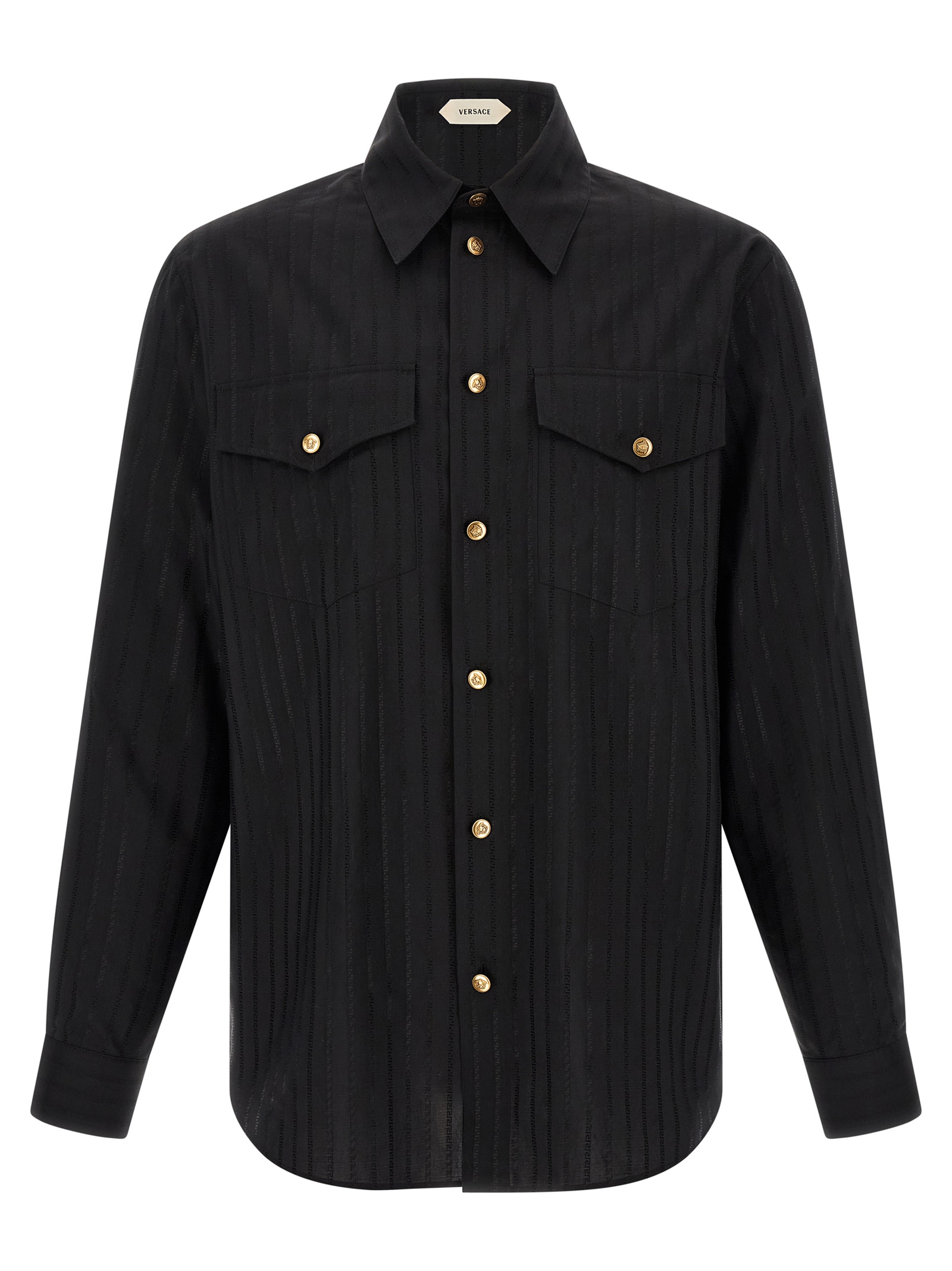 Versace Jacquard Silk Shirt